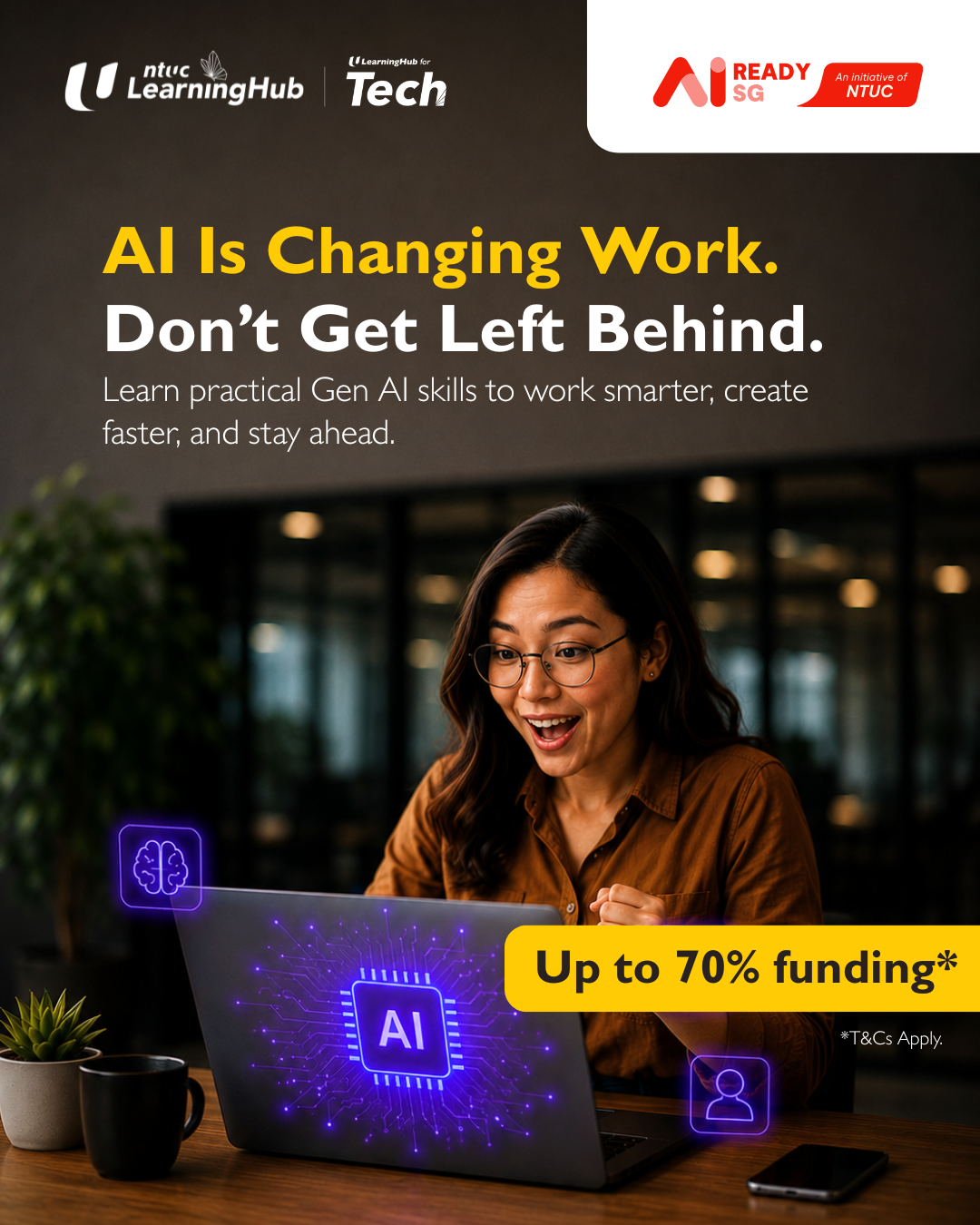 NTUC LearningHub Facebook ad