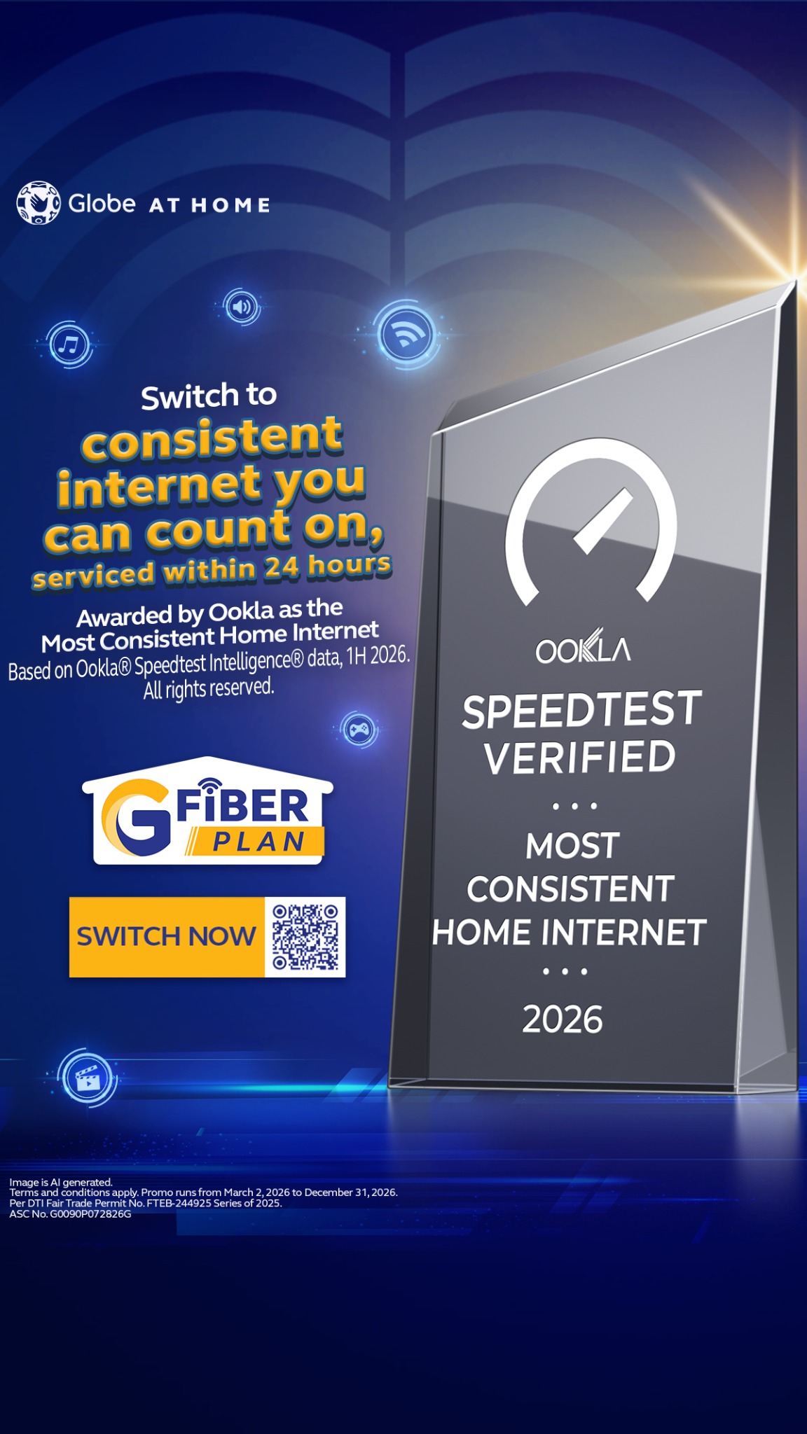 Globe At Home Facebook ad