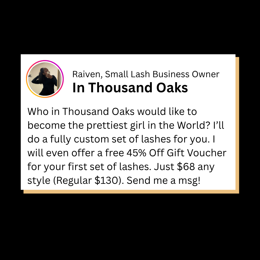 Lash Experts Facebook ad