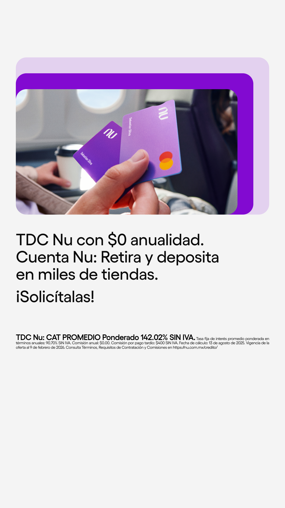 Nu México Facebook ad