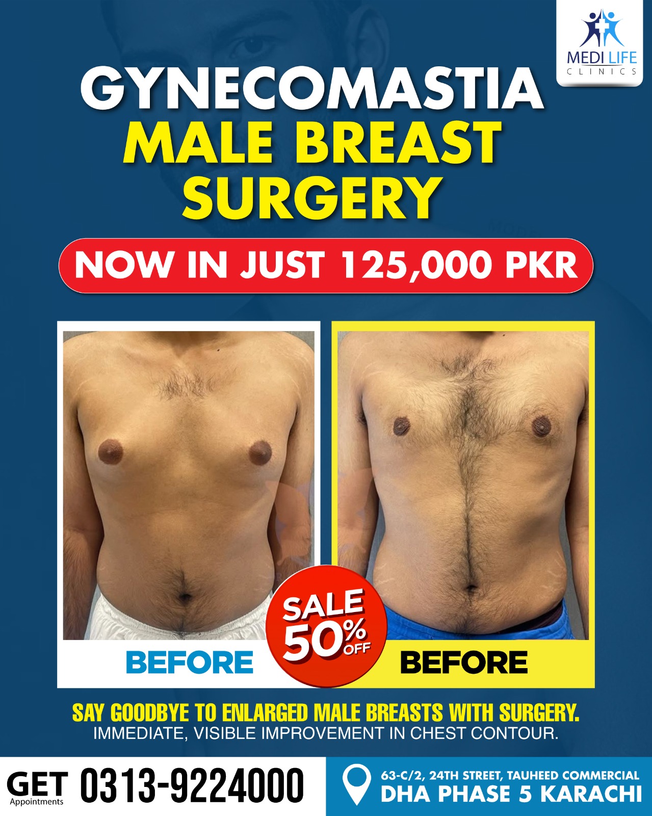 Medilife Clinics Facebook ad: Book your confidential consultation today.