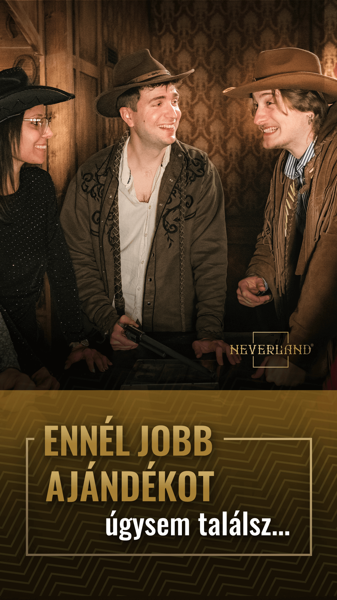 Neverland Bar • Escape Room • Pizzeria Facebook ad