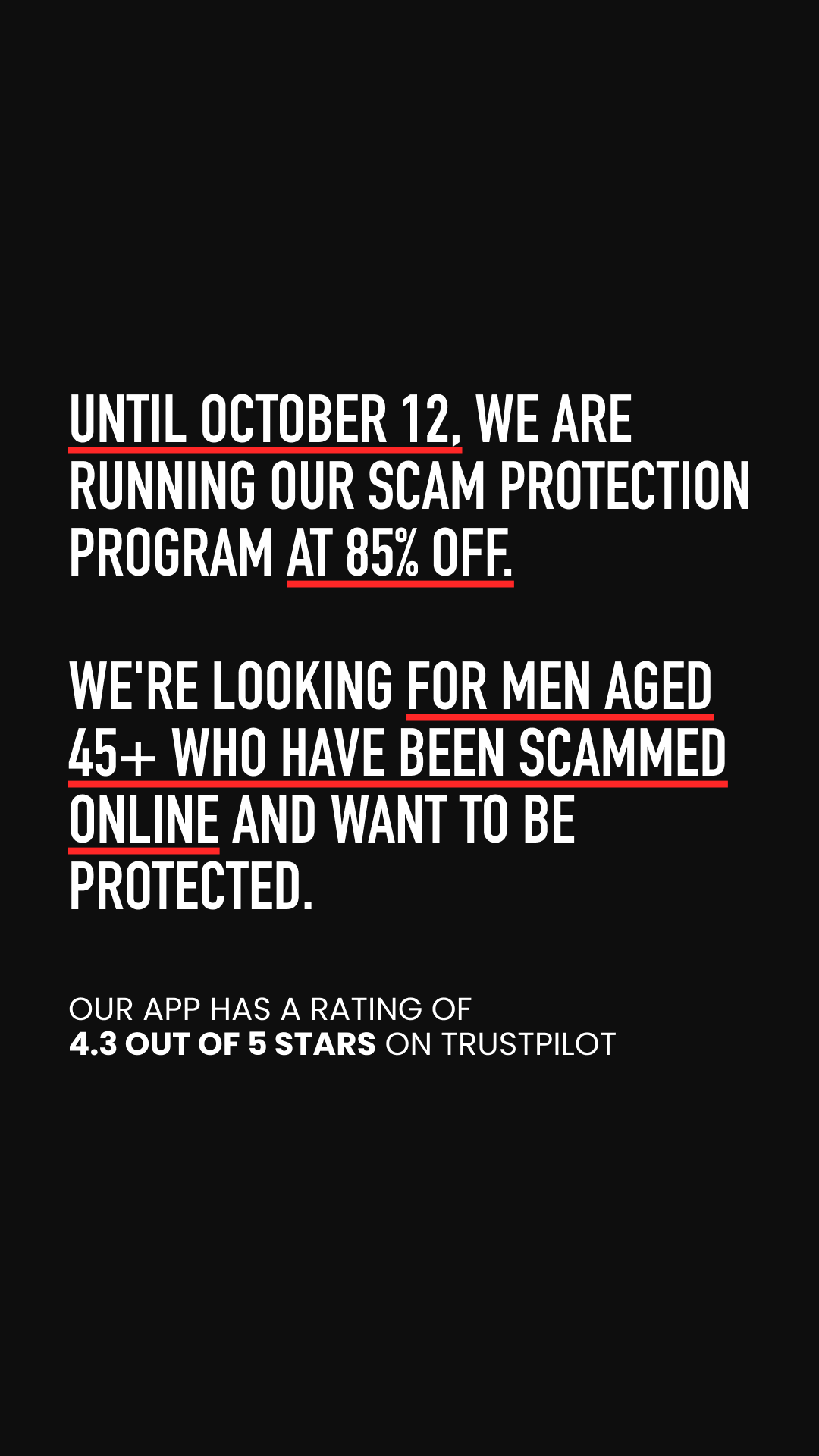 Surfshark Facebook ad: Surfshark from 85% off + 3 months extra