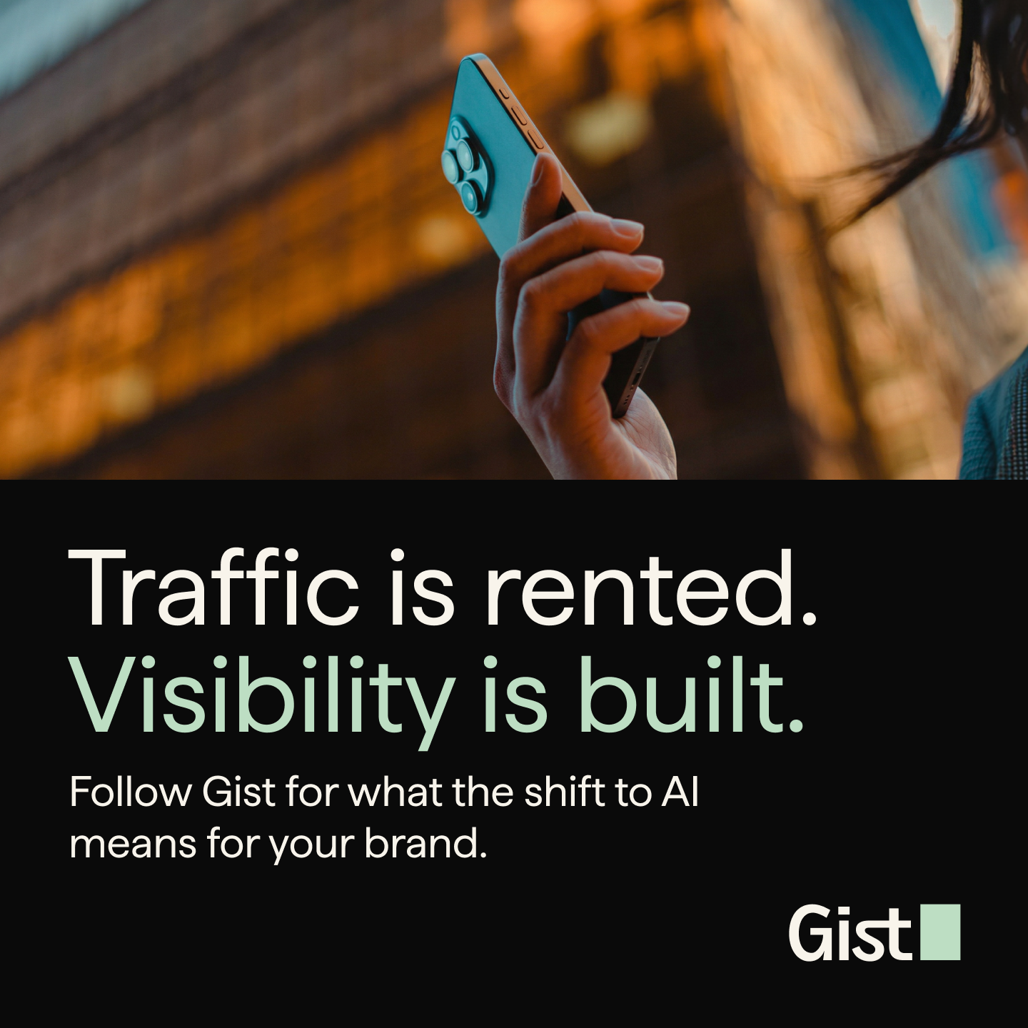 Gist AI Facebook ad: Follow Gist for strategies on AI visibility and…