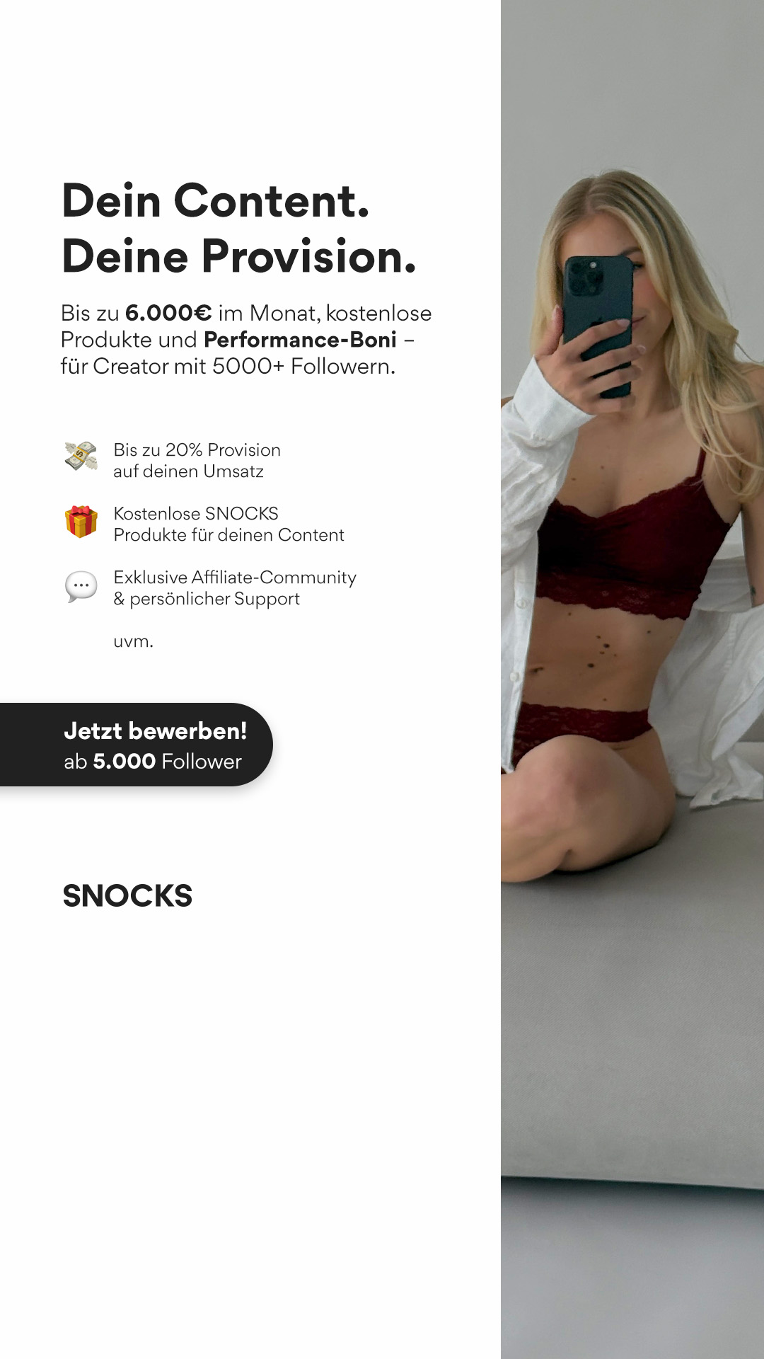 Snocks Facebook ad