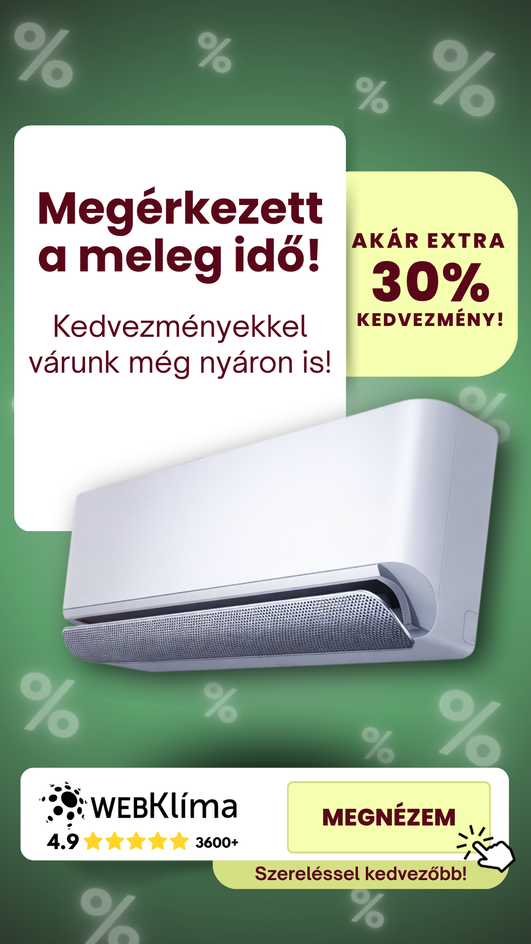 Webklima Facebook ad from Jul 10, 2026
