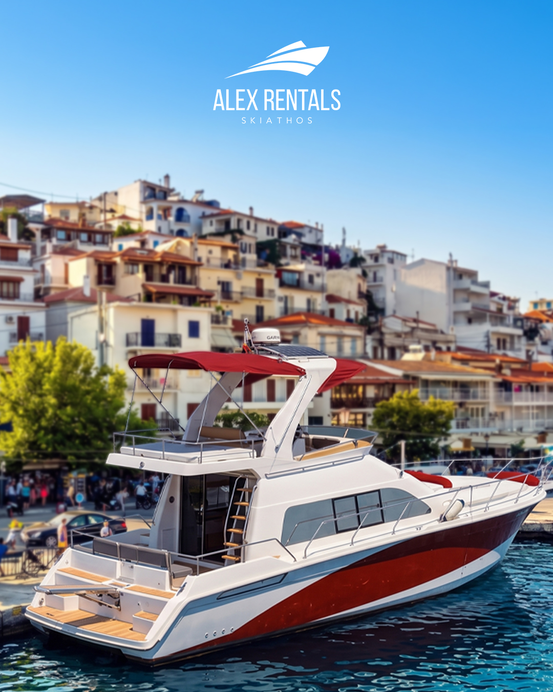 Alex Rentals Skiathos Facebook ad: Alex Rental Skiathos, Premium Speedboat Rental in Skiathos
