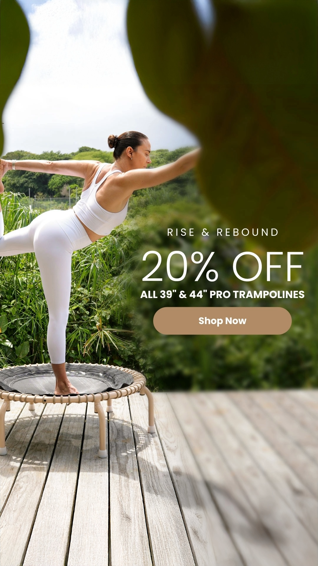 JumpSport Canada Facebook ad: Low Impact. Full Benefits.