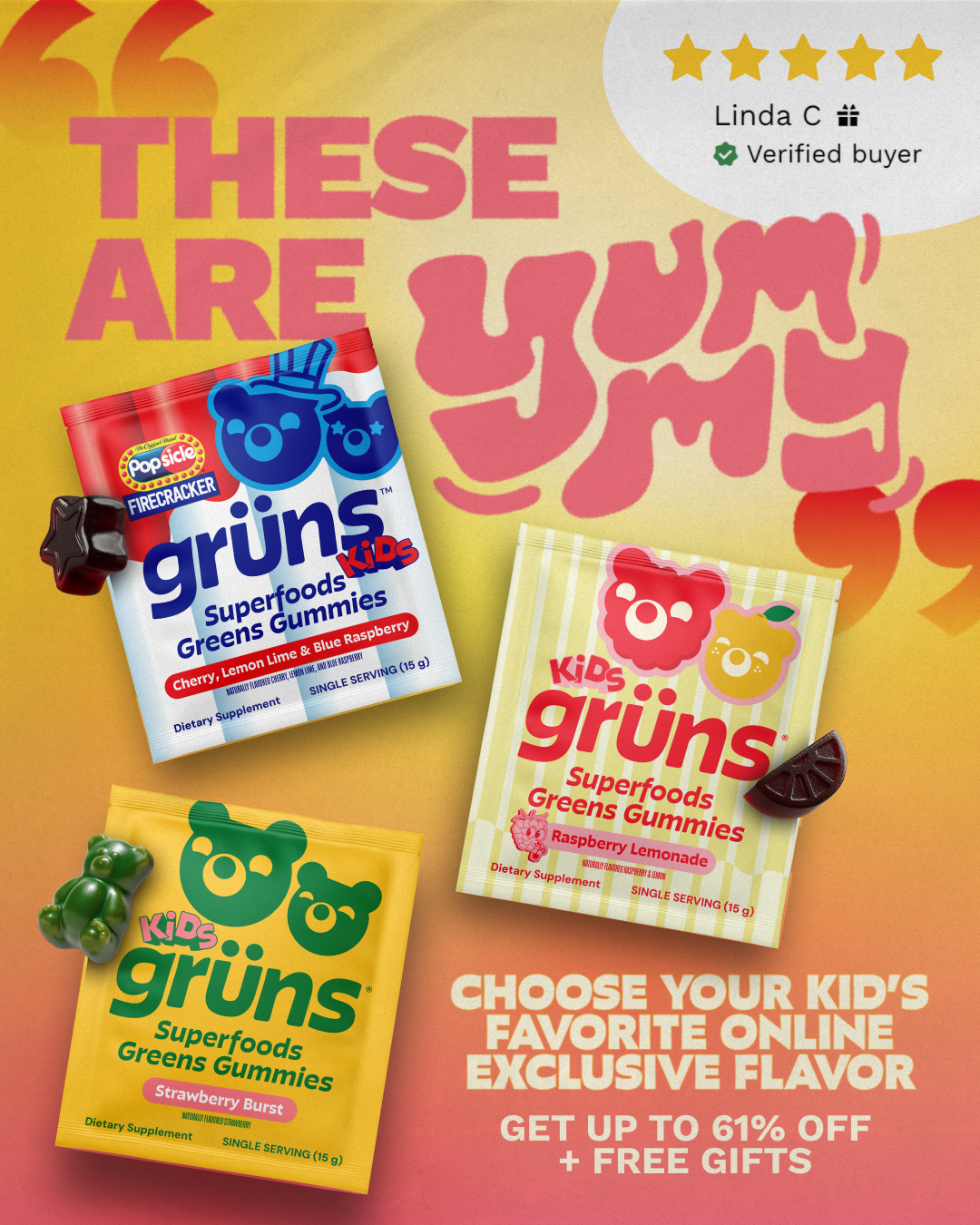Grüns Kids Facebook ad