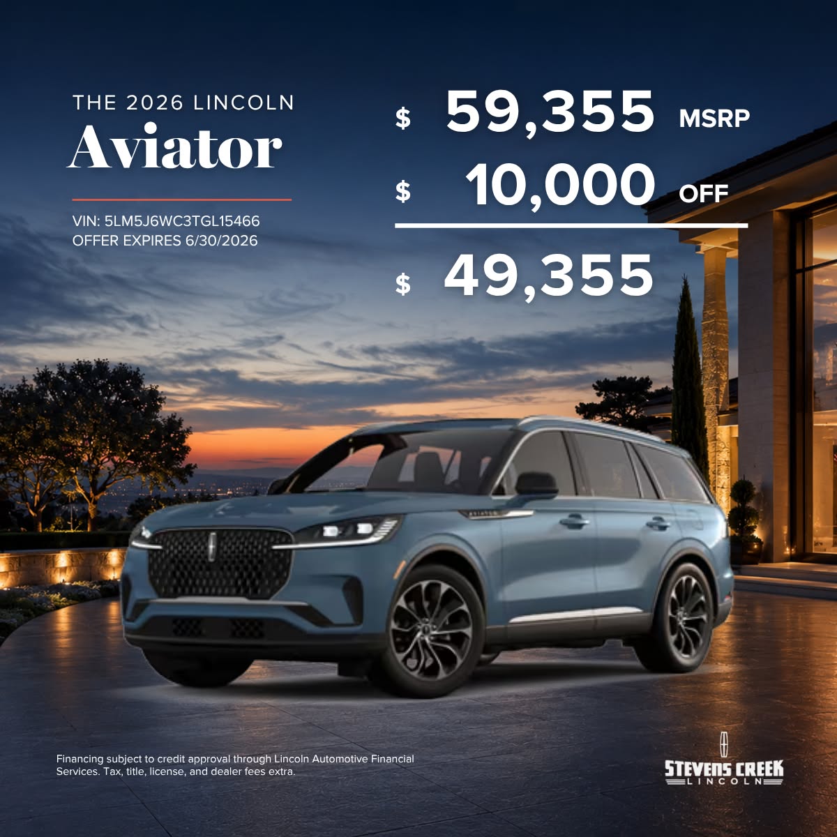 Stevens Creek Lincoln Facebook ad