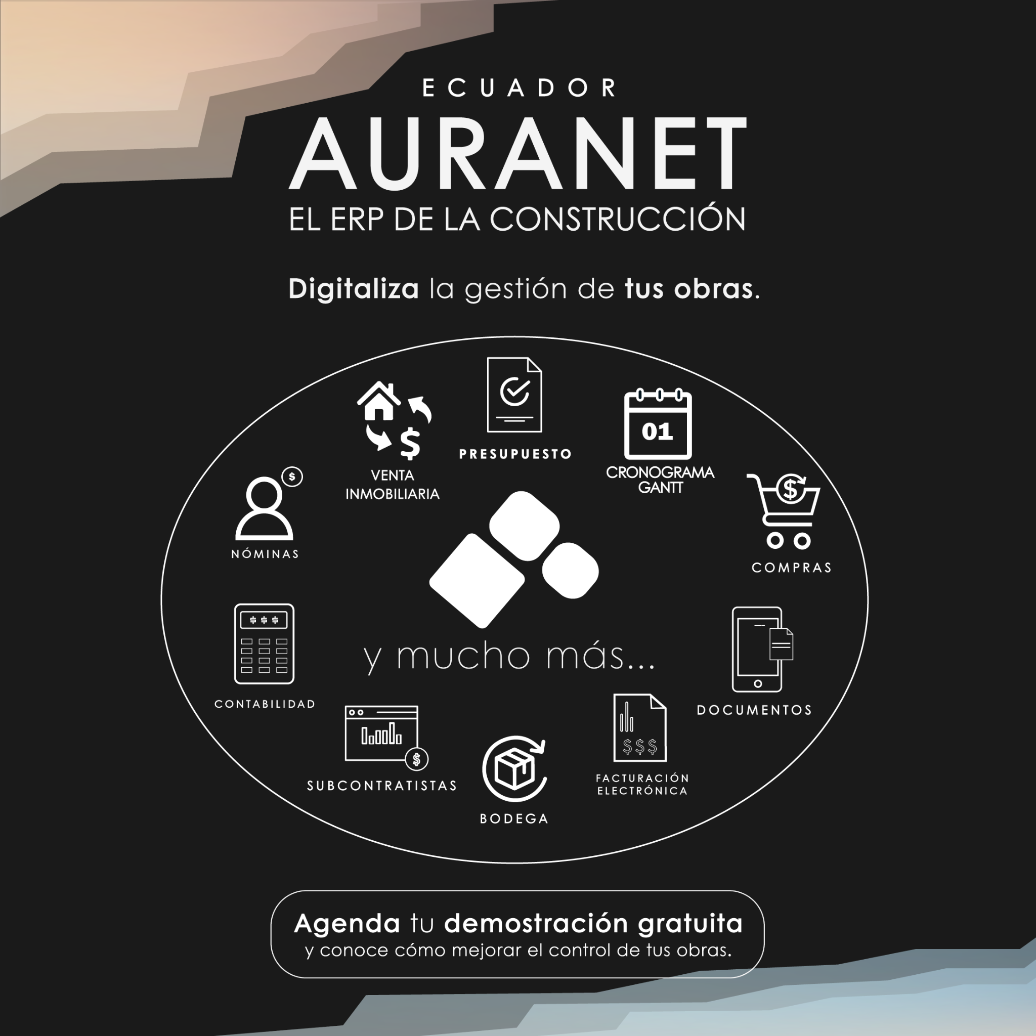 Auranet ERP de la Construcción Facebook ad