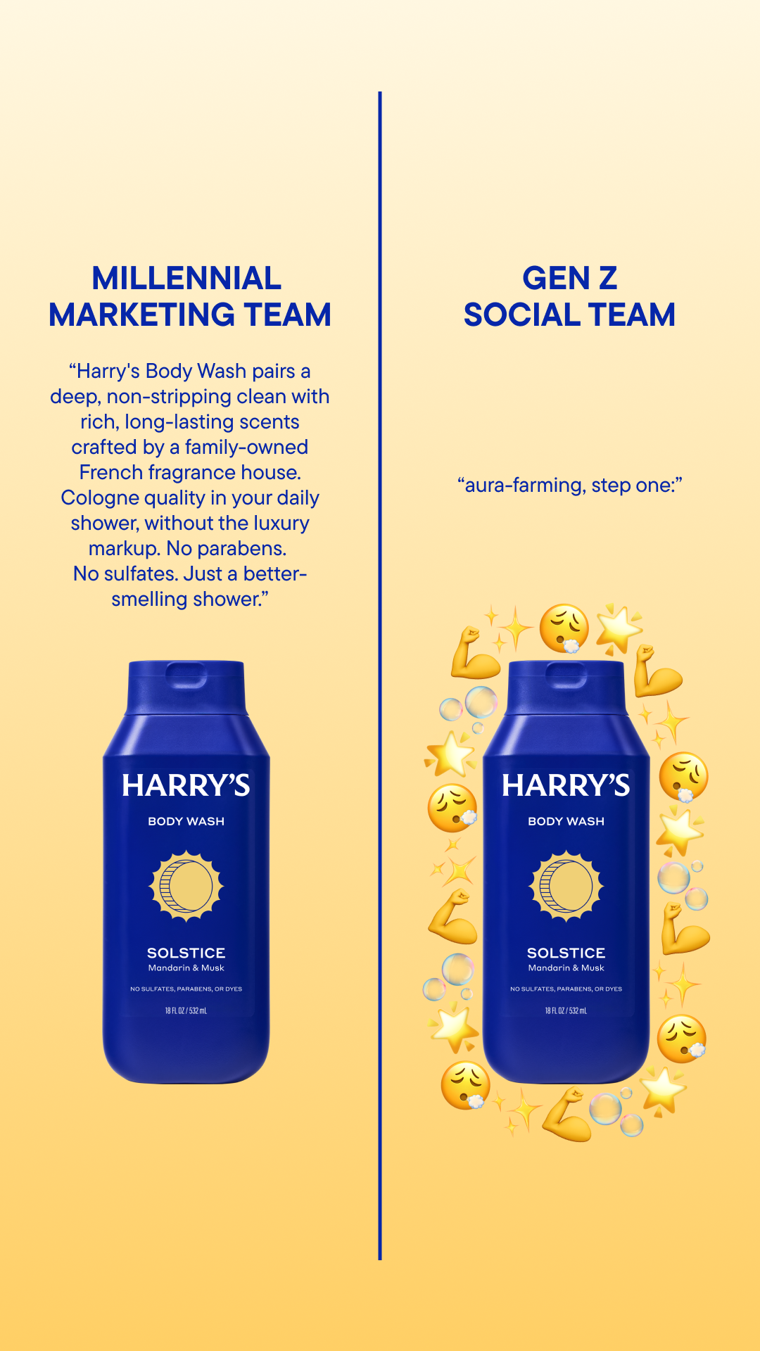 Harry's Facebook ad