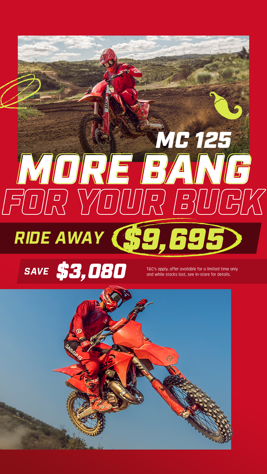 GASGAS Australia Facebook ad from Mar 31, 2026