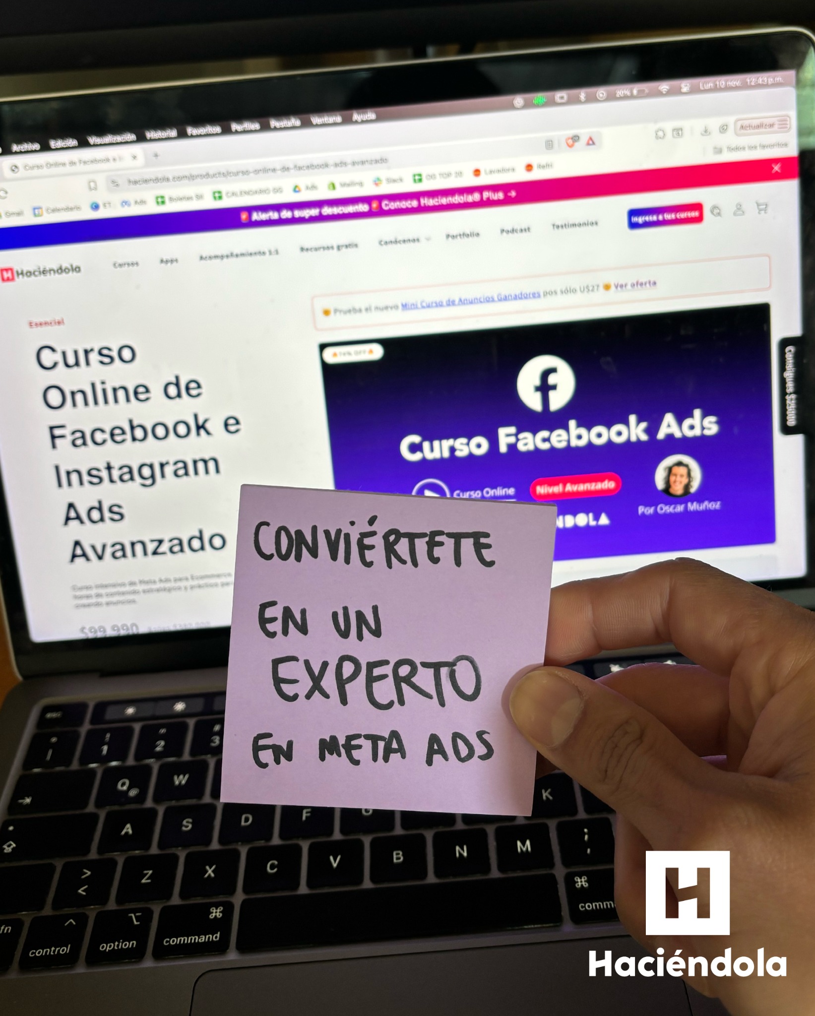 Haciendola Facebook ad