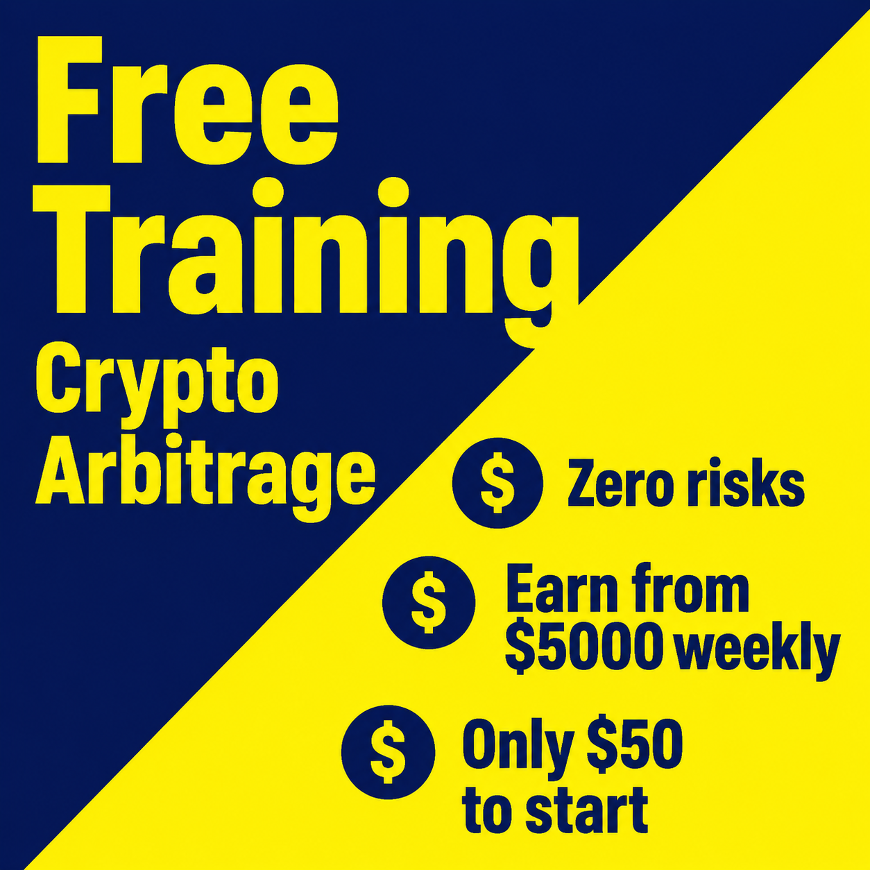 Ibrahim Crush Chans Facebook ad: Learn How Crypto Arbitrage Works, Free Beginner Course
