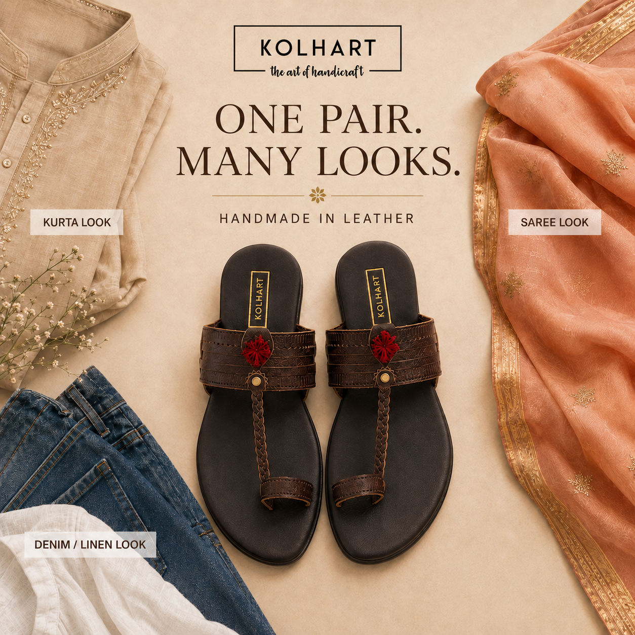 Kolhart Facebook ad: Handmade In Leather