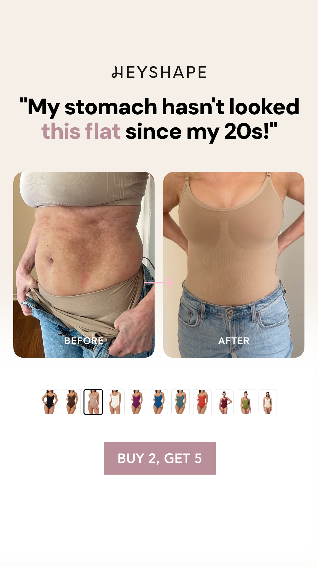 HeyShape Facebook ad