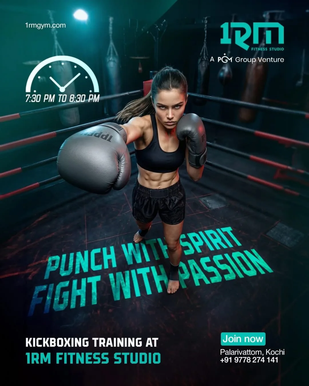 1RM Fitness Studio Kochi Facebook ad