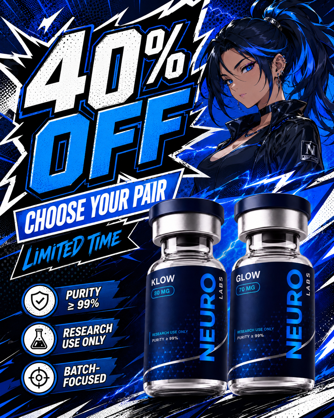 Neuro Facebook ad: 40% Off With Code NEURO40
