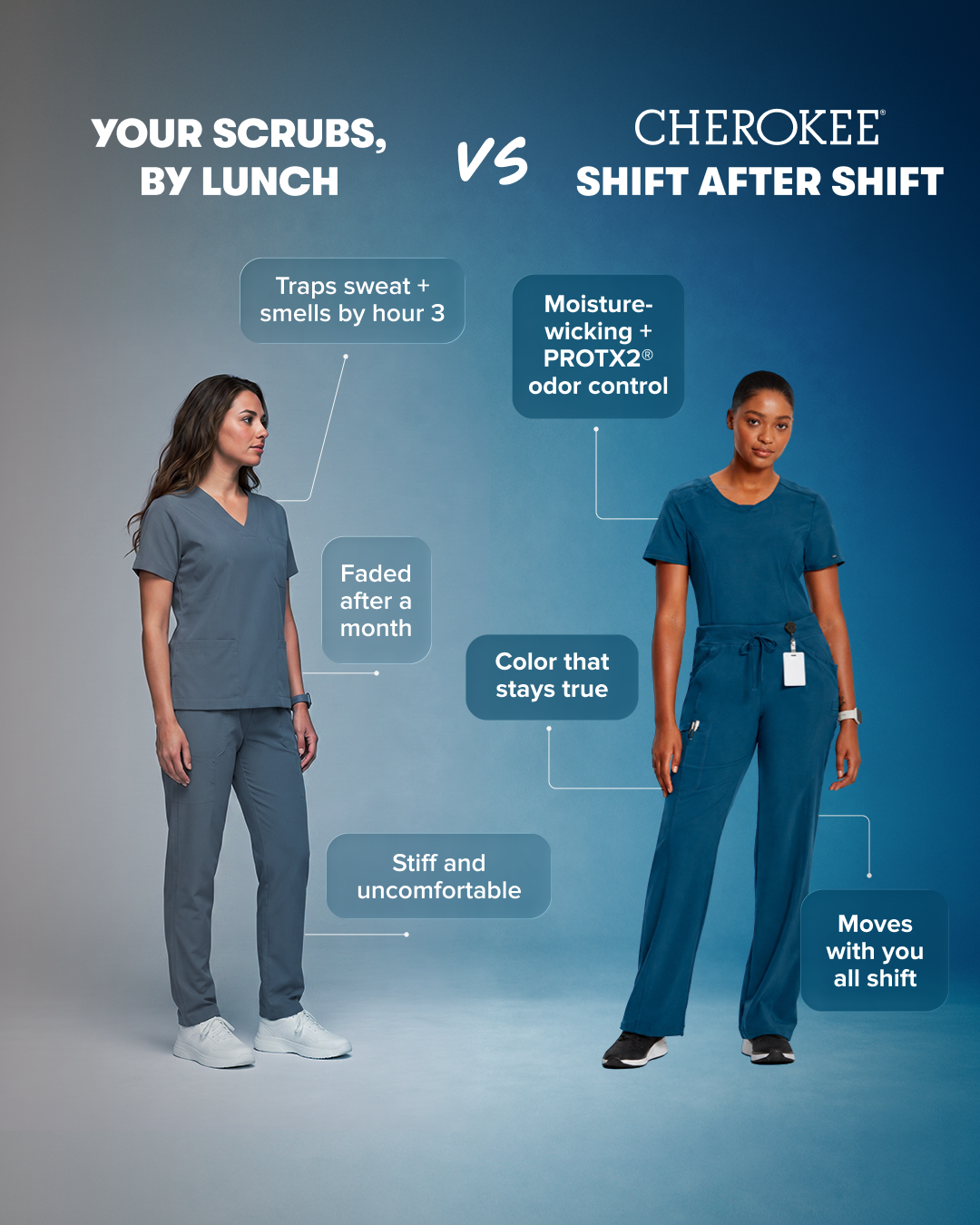 Cherokee Uniforms Facebook ad