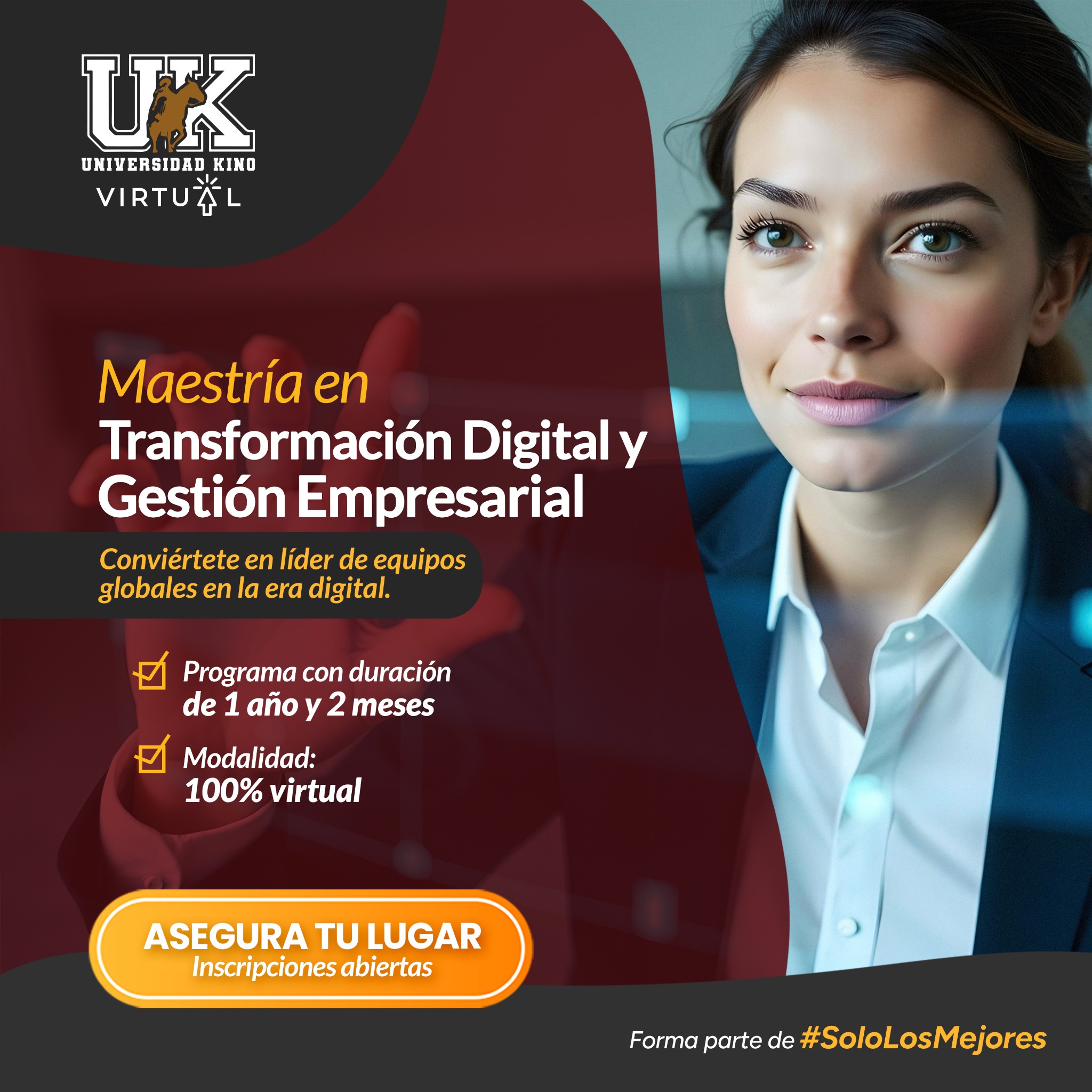 Universidad Kino Facebook ad: Inscripciones abiertas.