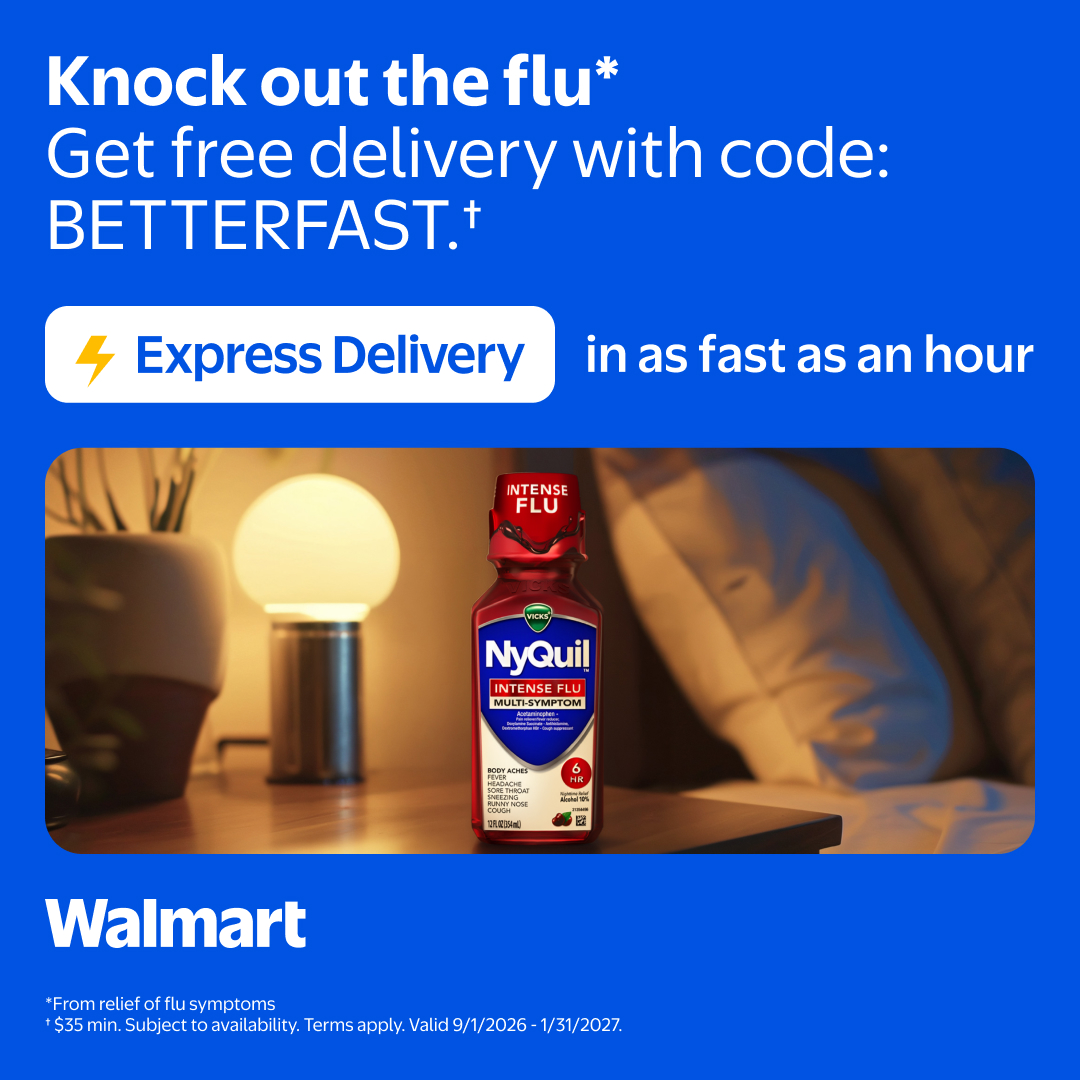 Walmart Facebook ad: Get free delivery with code: BETTERFAST.