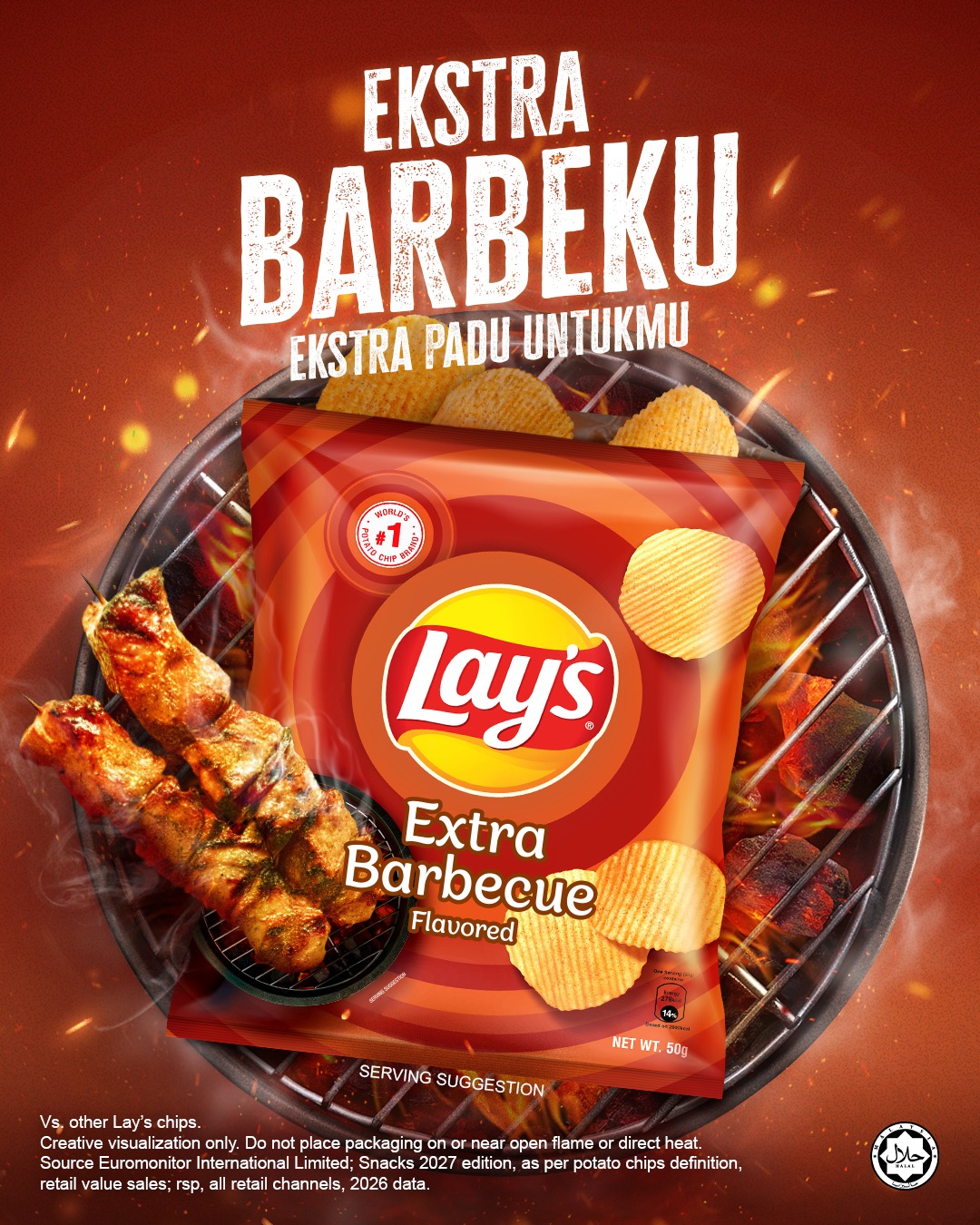 Lay's Malaysia Facebook ad: Untuk siapa yang kaki BBQ, korang memang kena…