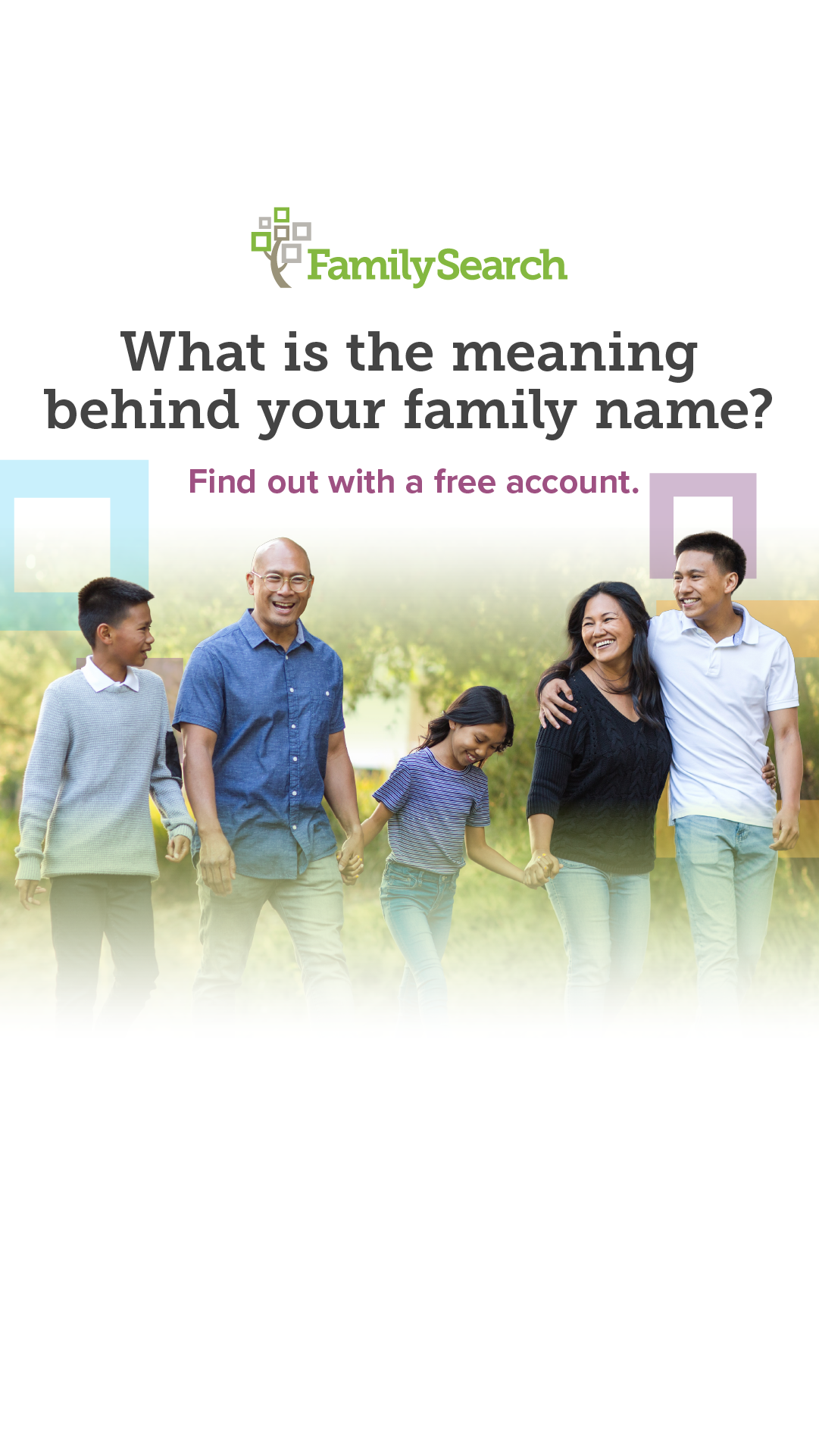 FamilySearch Facebook ad