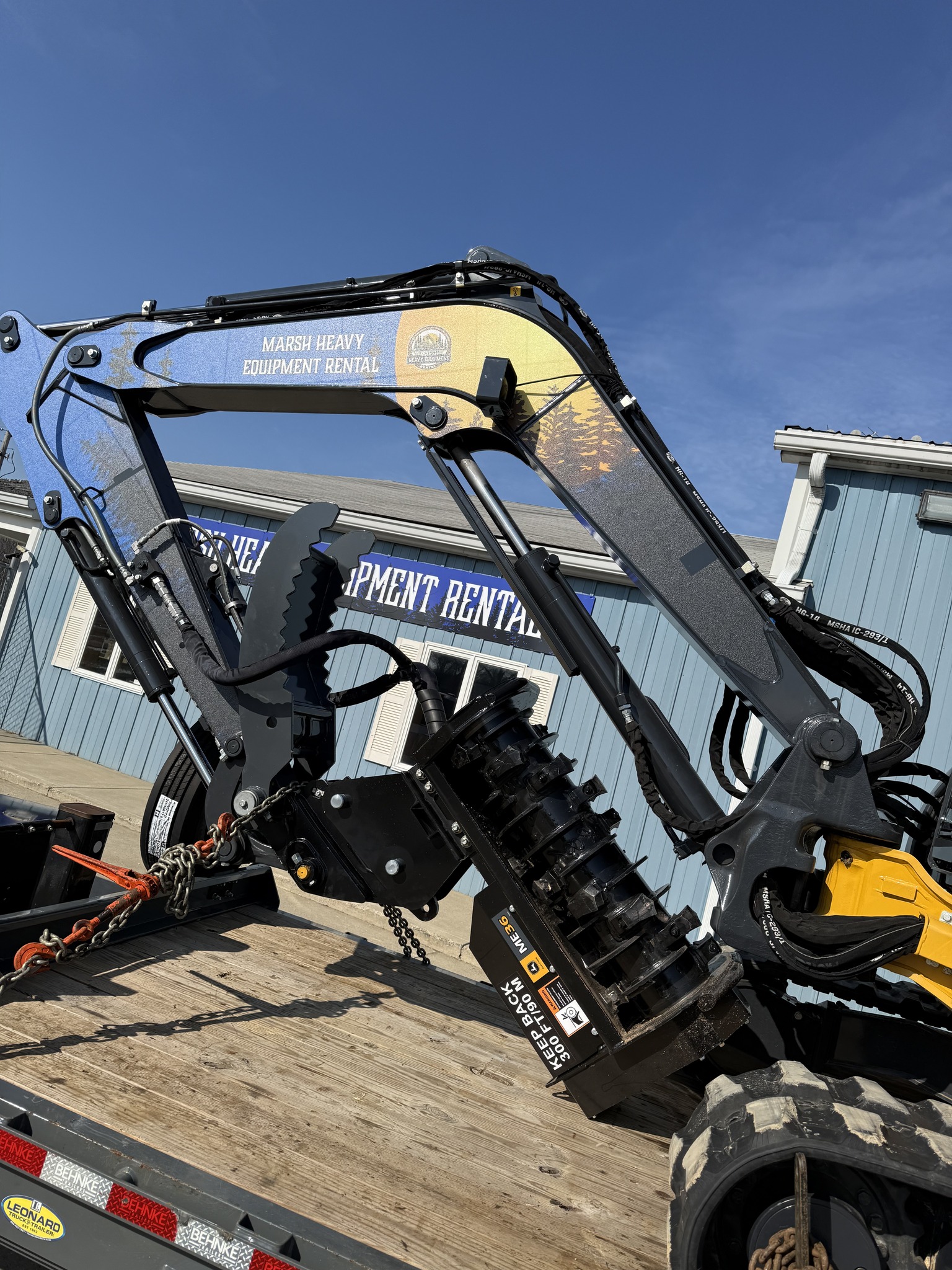 Marsh Heavy Equipment Rental Facebook ad: Need to clear heavy brush, overgrowth, fence lines…