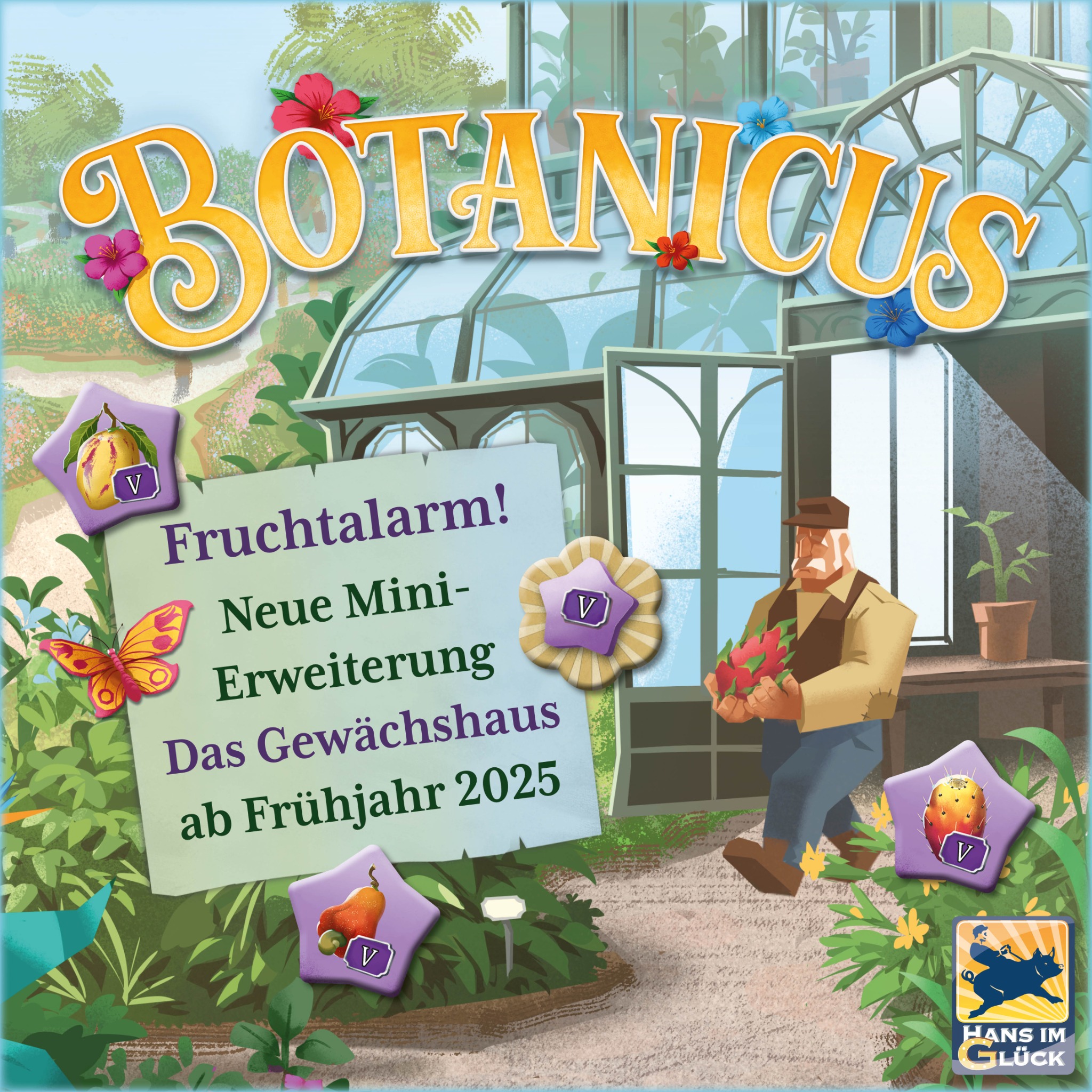 Hans-im-Glück Spieleverlag Facebook ad: Botanicus Mini-Erweiterung