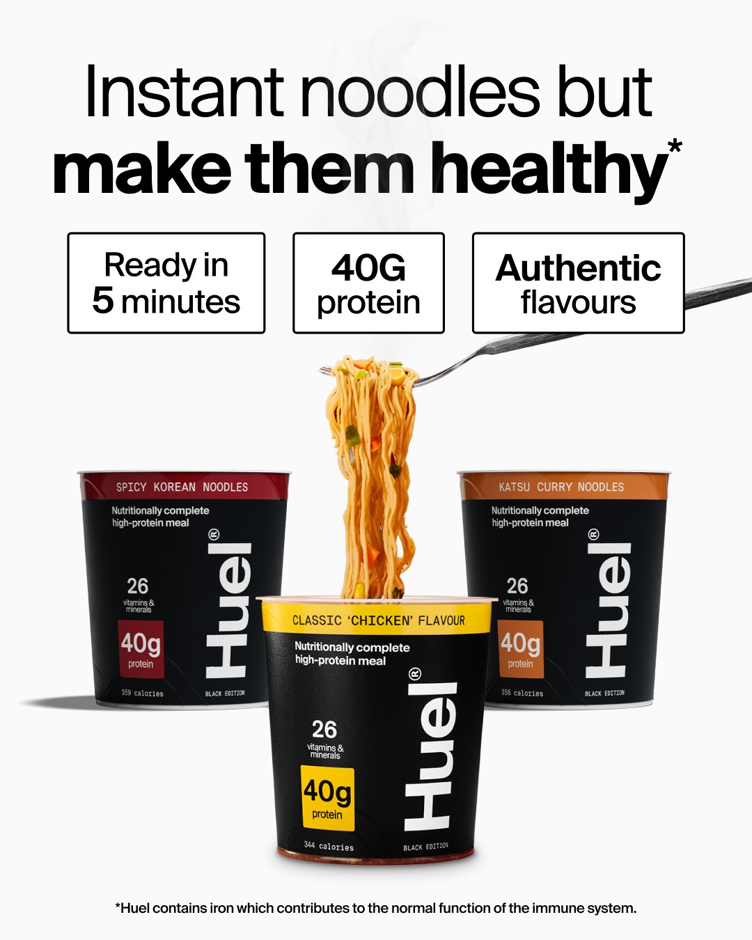 Huel Facebook ad