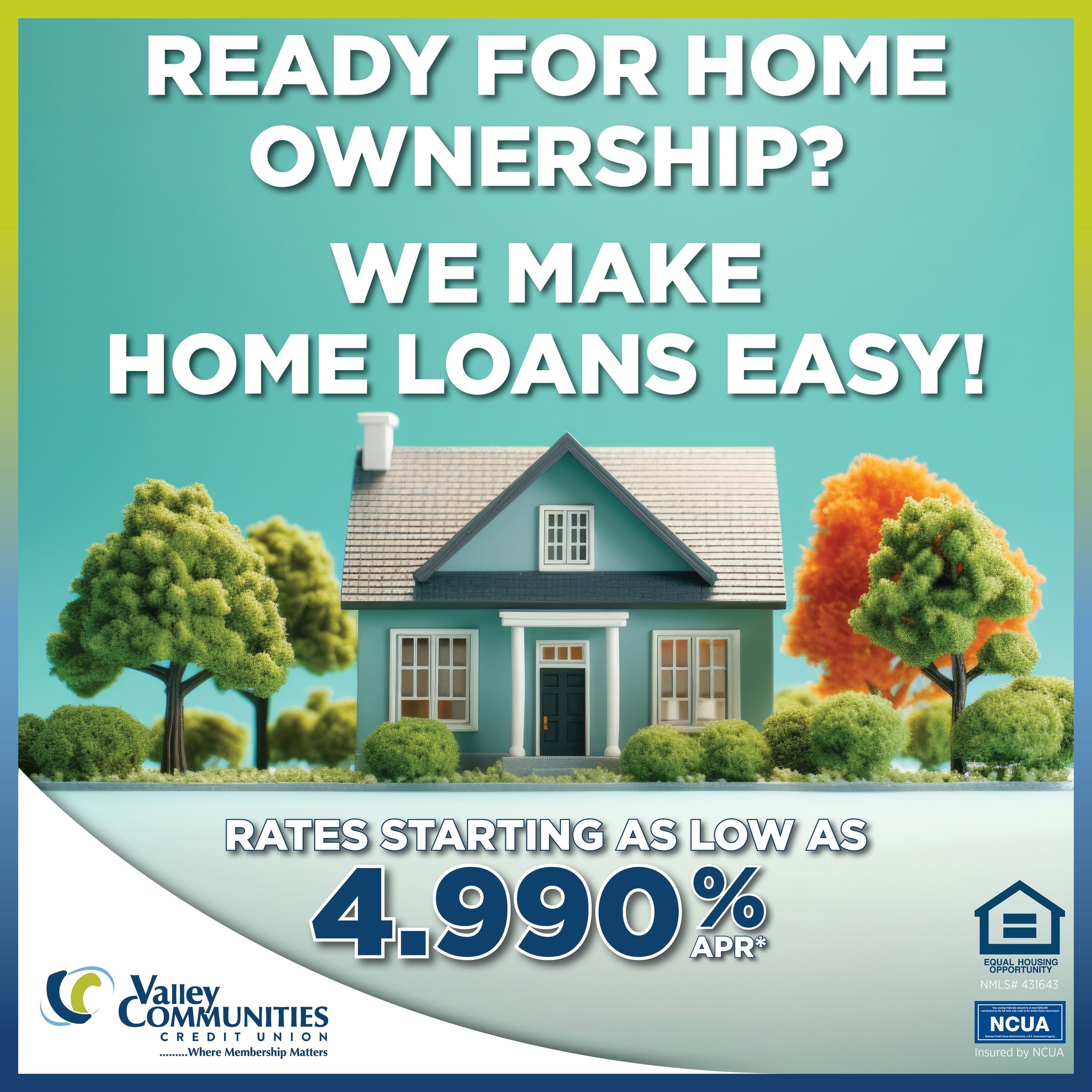 Valley Communities Credit Union Facebook ad