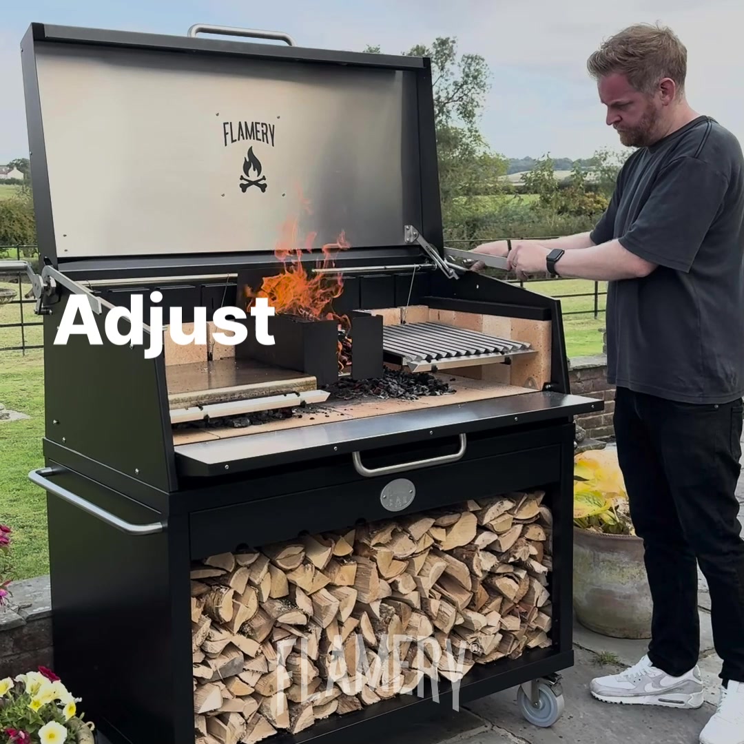 Flamery Facebook ad: Wood-Fired Asado Grills, Made in Yorkshire