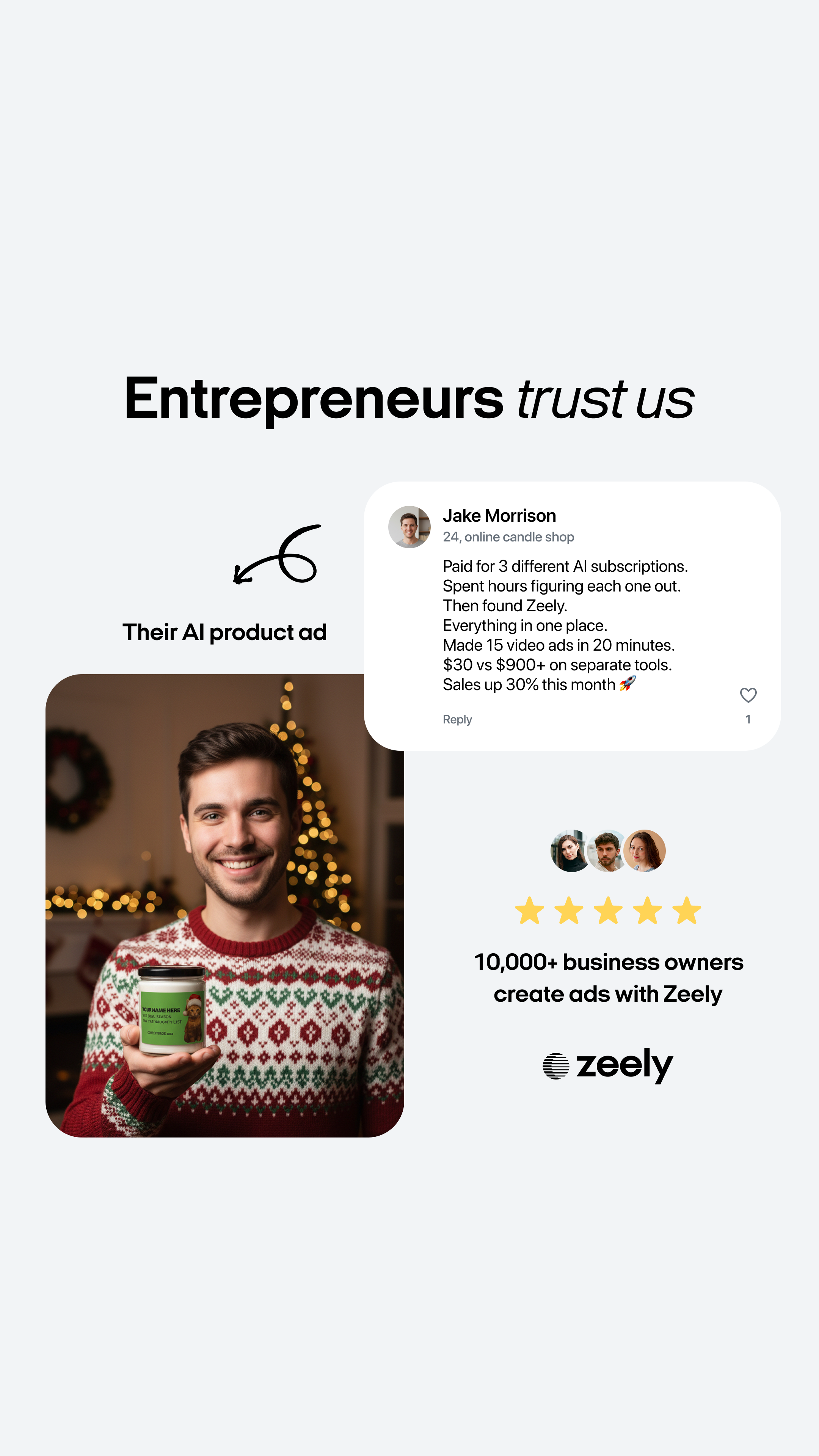 Zeely Facebook ad
