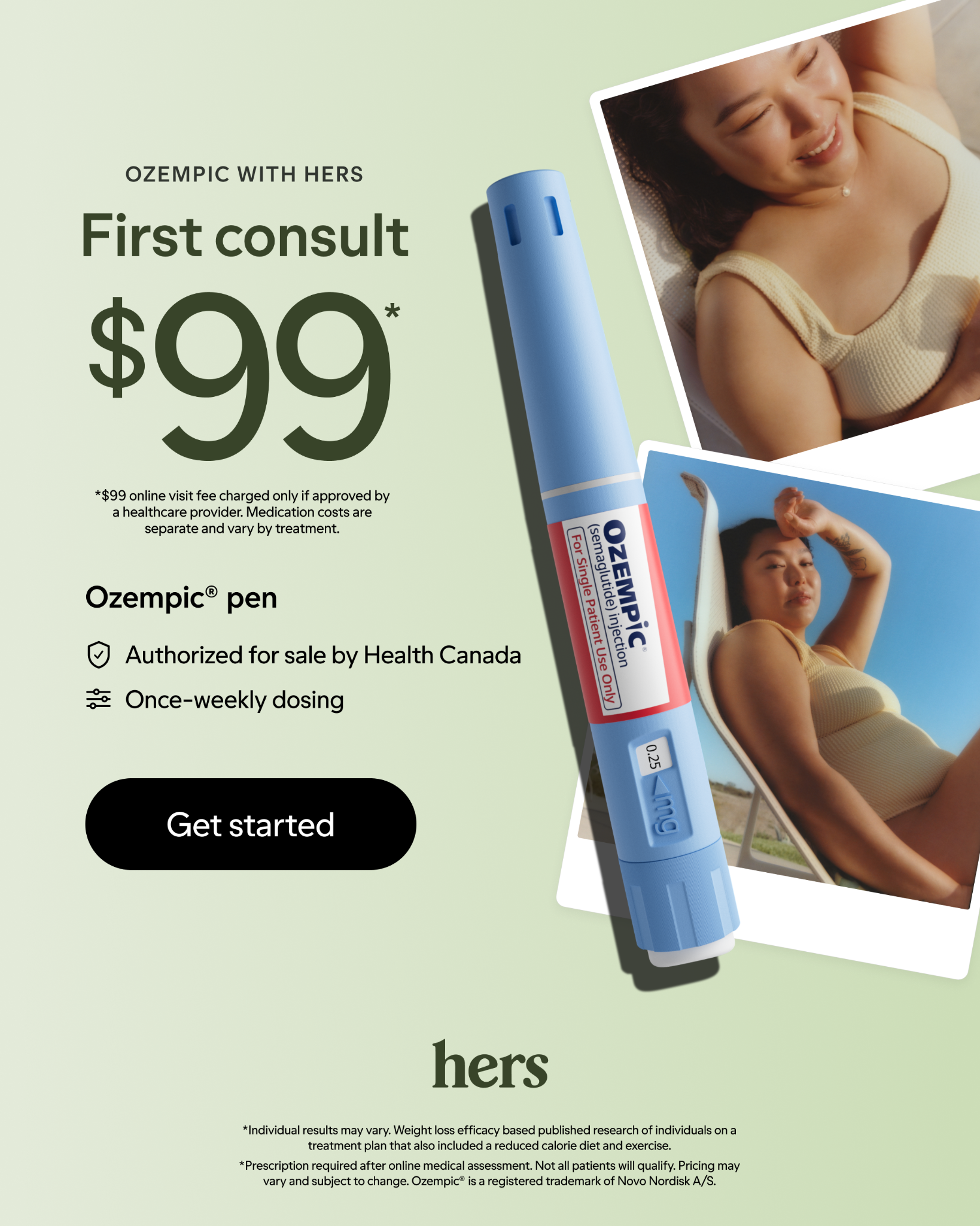 Hers Facebook ad