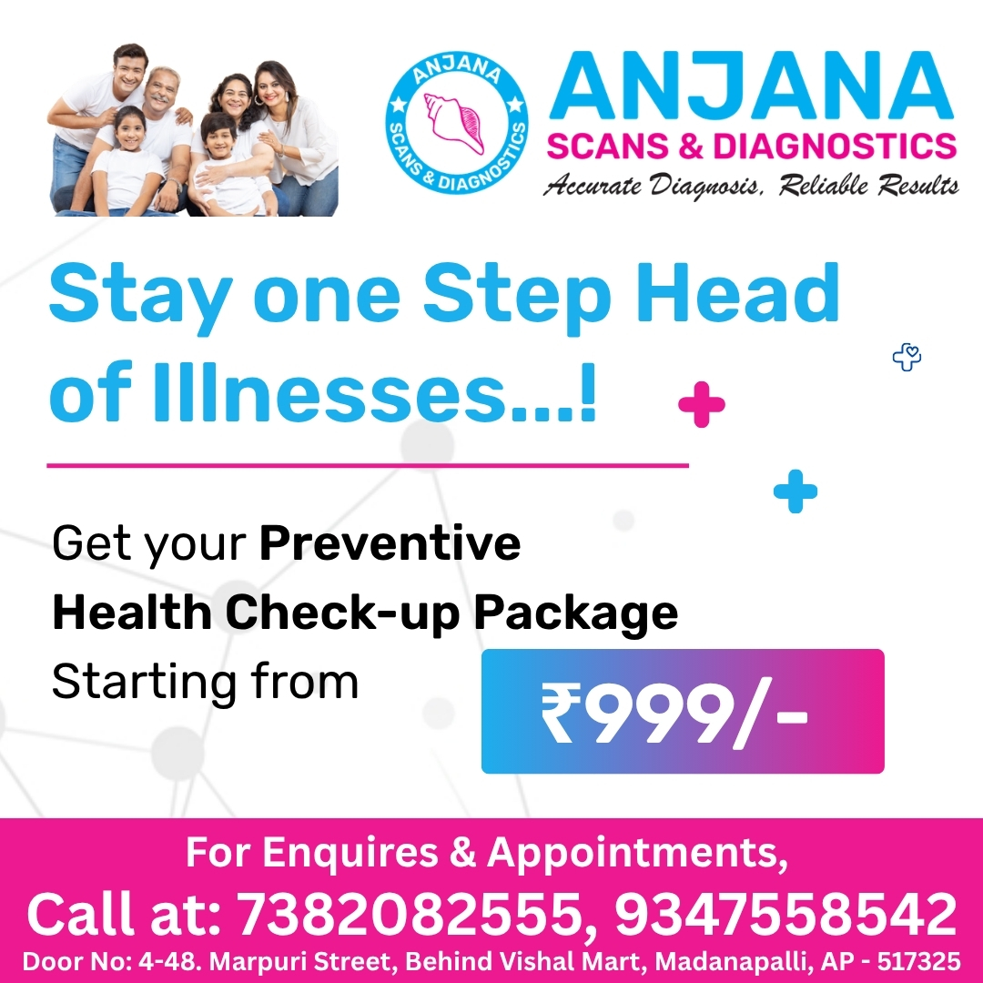 Anjana Scans & Diagnostics Facebook ad: Stay one Step Head of Illnesses.!