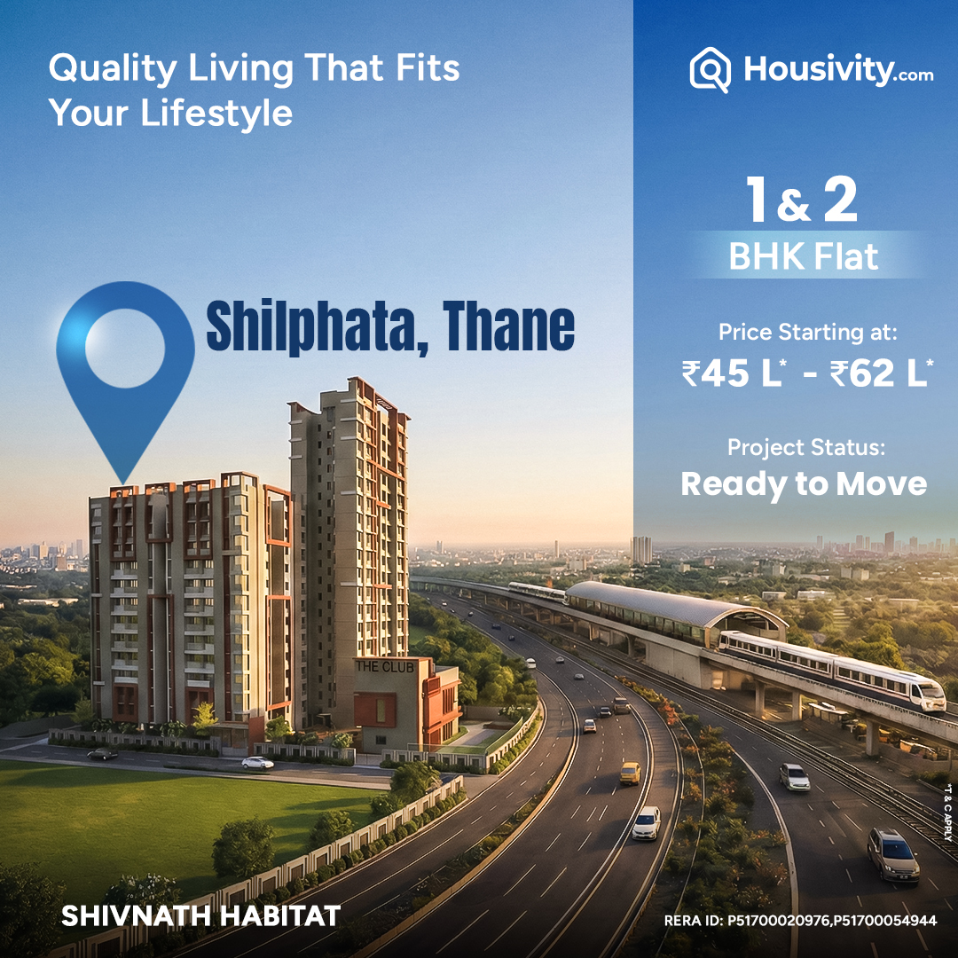 Housivity.com Facebook ad: 1 & 2 BHK Homes from ₹45 Lakhs