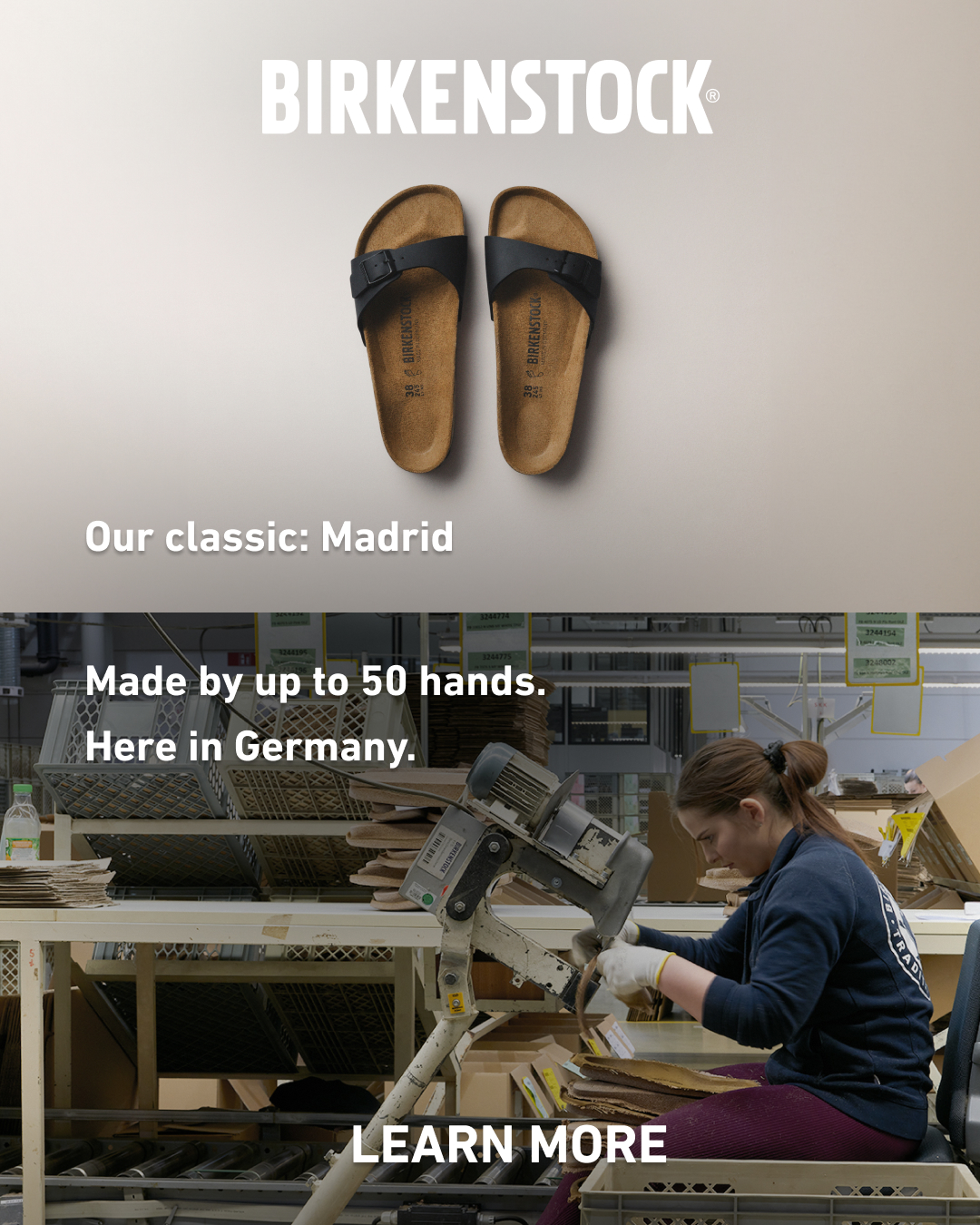 Birkenstock Facebook ad