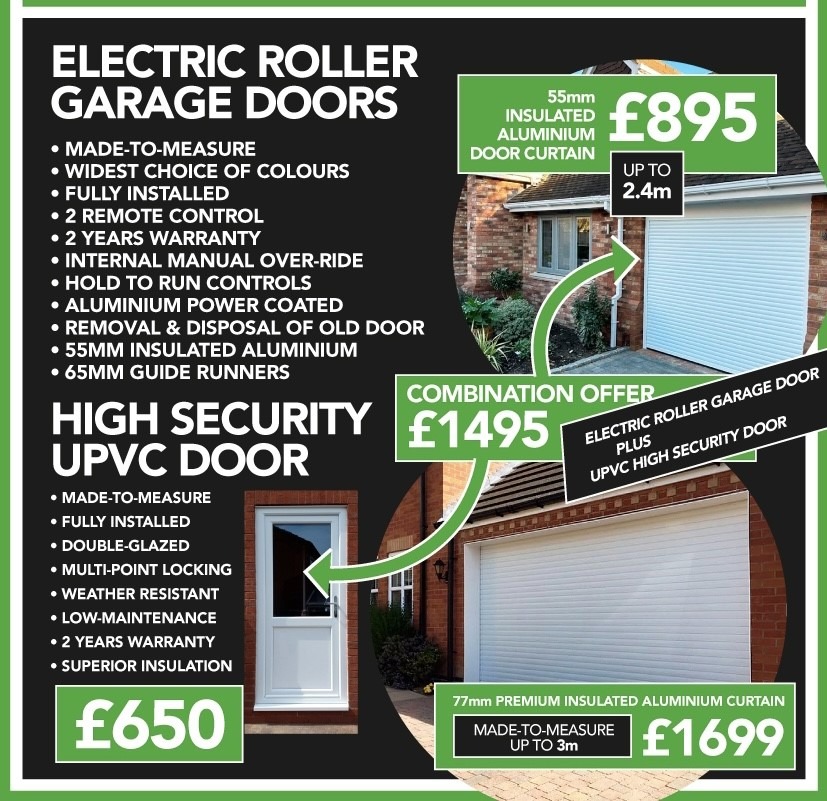 The Garage Door Store Facebook ad: ** COMBINATION OFFERS **