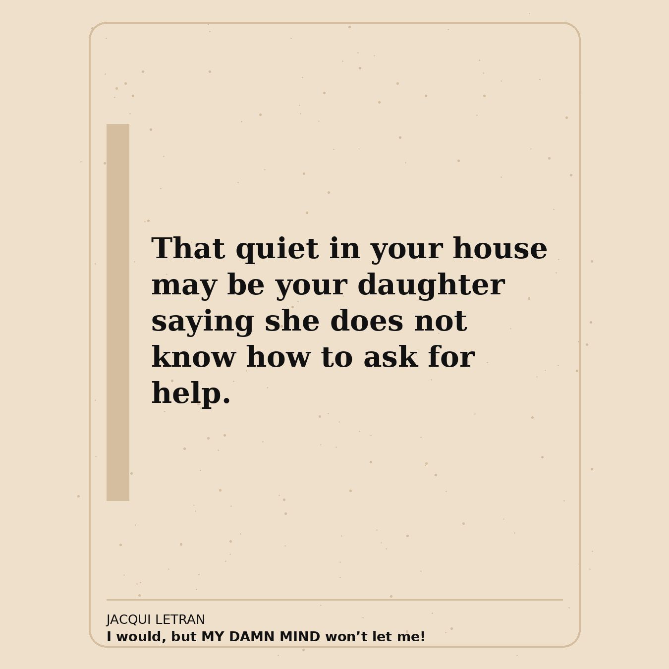 Jacqui Letran, Author Facebook ad