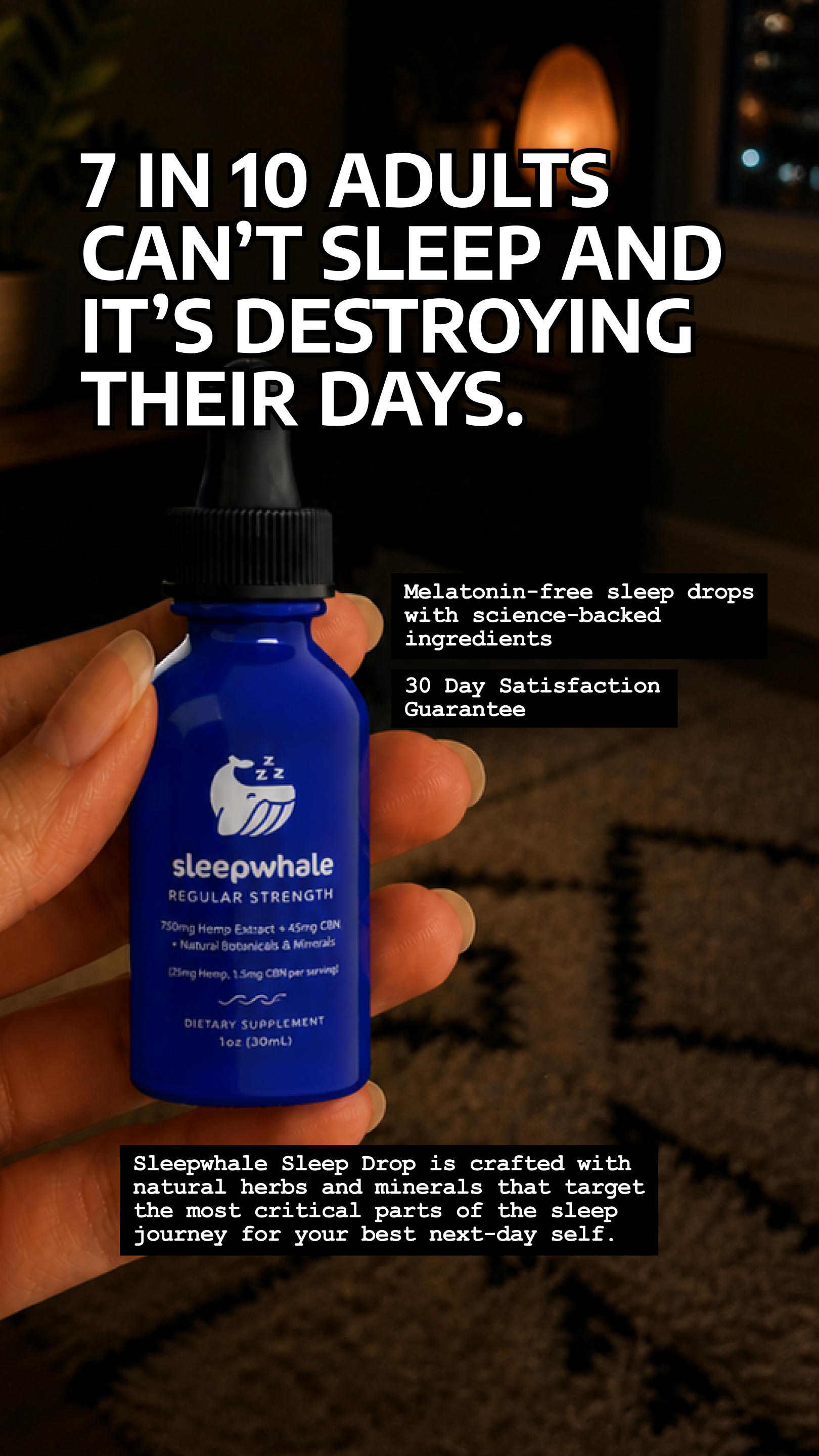 Sleepwhale.Official Facebook ad from Jul 3, 2026