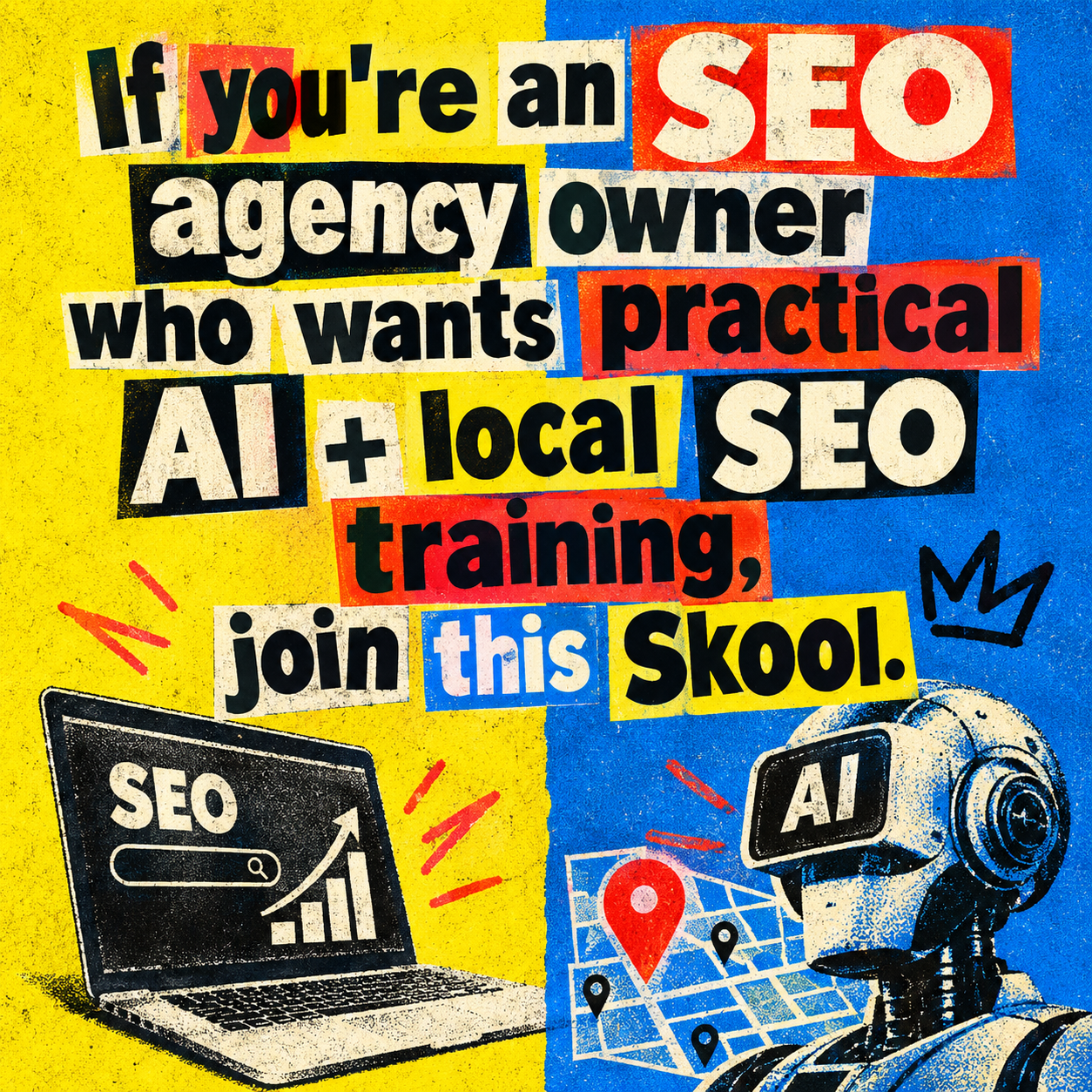 Skool Facebook ad