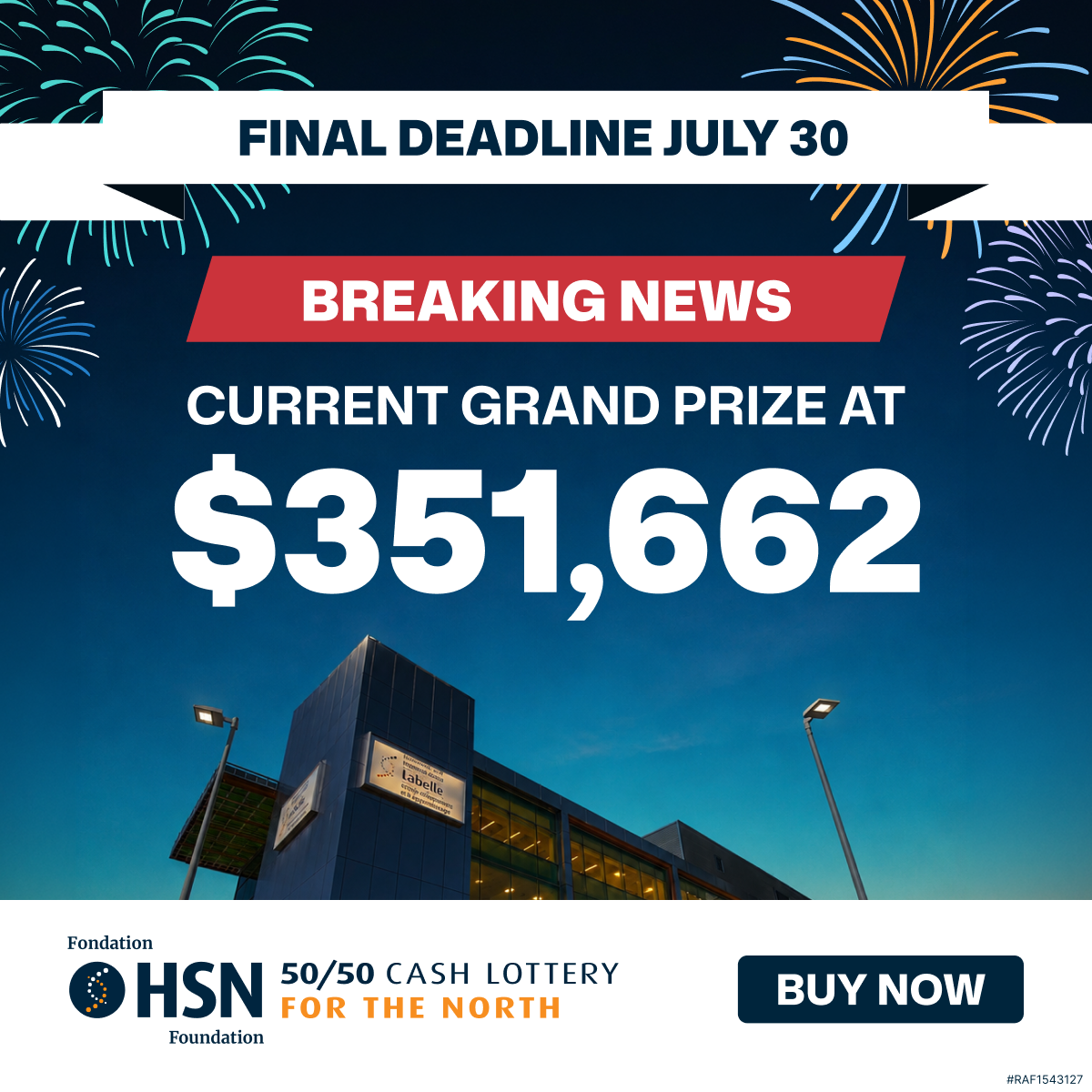 HSN 50/50 Facebook ad