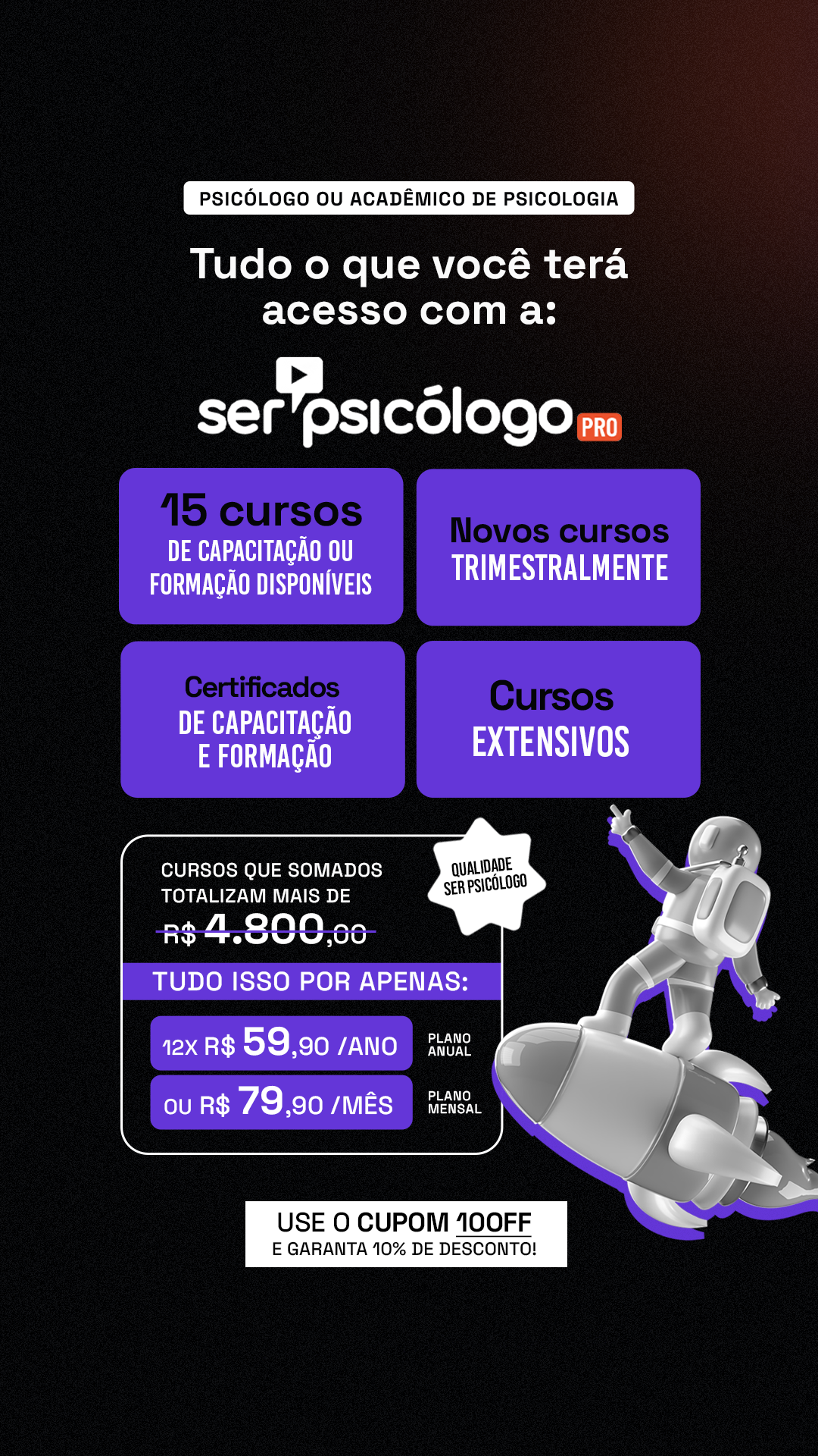 Ser Psicólogo Academy Facebook ad