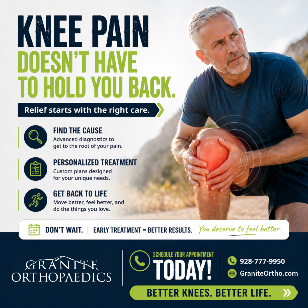 Granite Orthopaedics PLLC Facebook ad from May 14, 2026