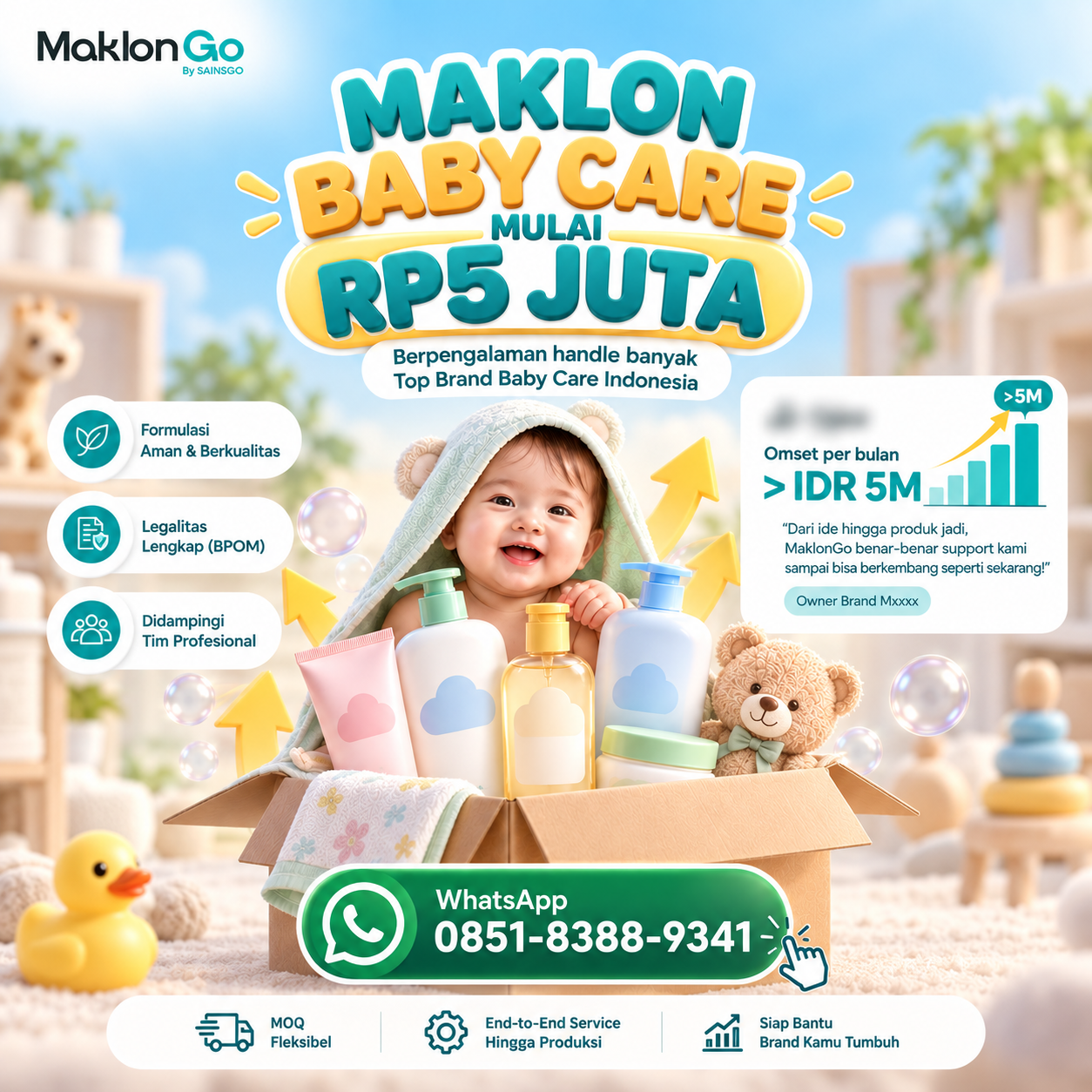 MaklonGo Facebook ad: Maklon Baby Care Mulai Rp5 Juta