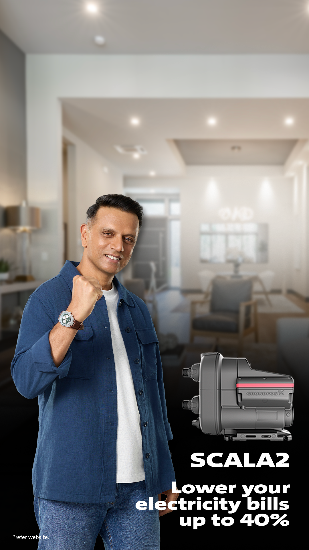 Grundfos Facebook ad: SCALA2: Water Pressure That Feels Right