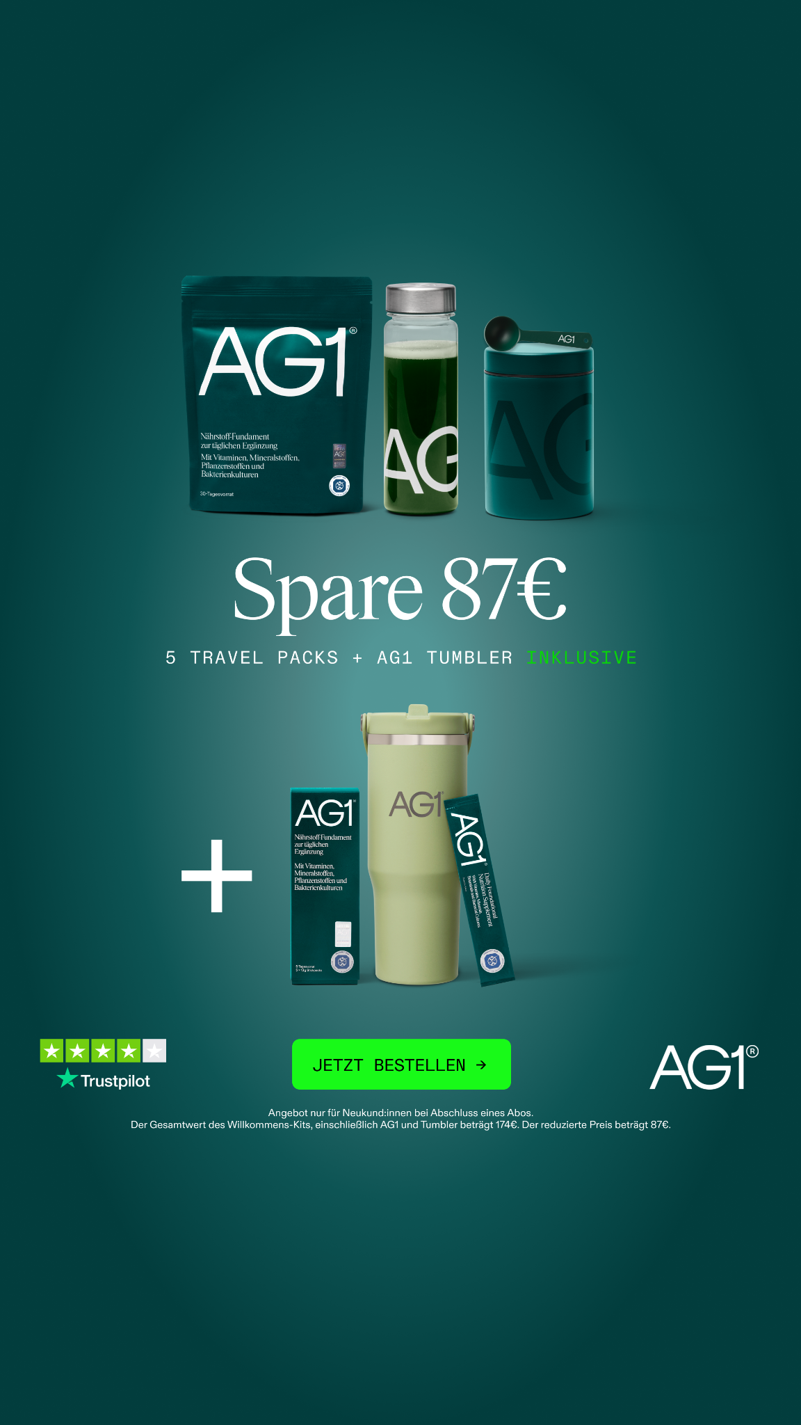 AG1 Deutschland Facebook ad