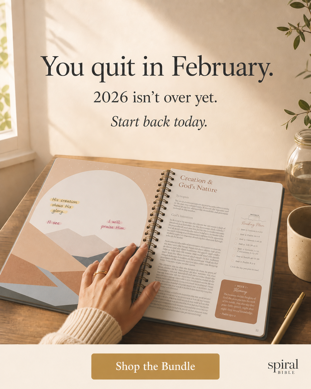 Spiral Bible Facebook ad