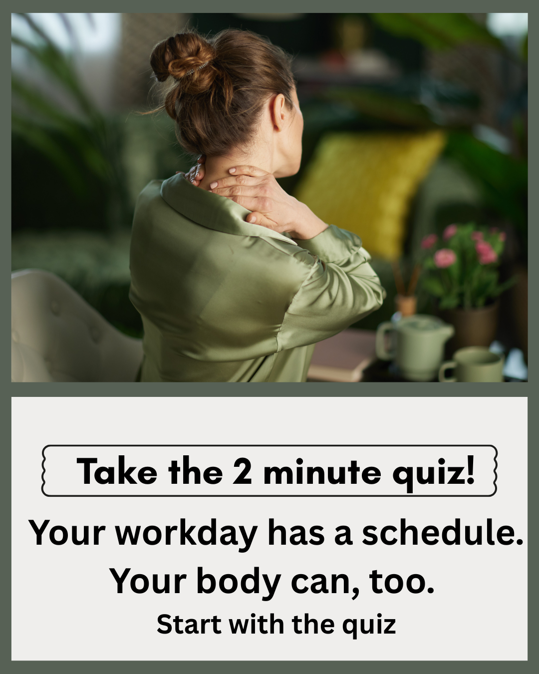 Natural Relief Routine Facebook ad: Does your body remember every hour you spend at a desk?